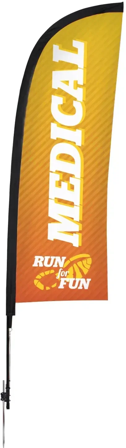 9' Premium Blade Sail Sign Kit (Single-Sided with Ground Spike) — view 3