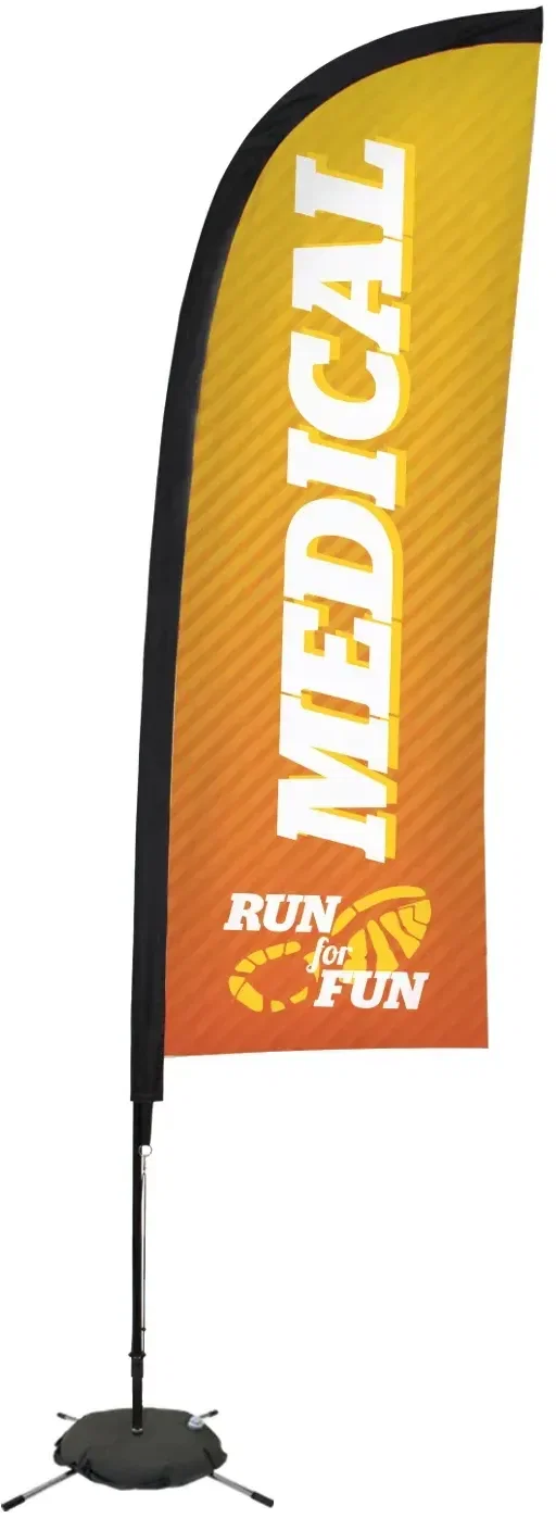 9' Premium Blade Sail Sign Kit (Single-Sided with Scissor Base) — view 6