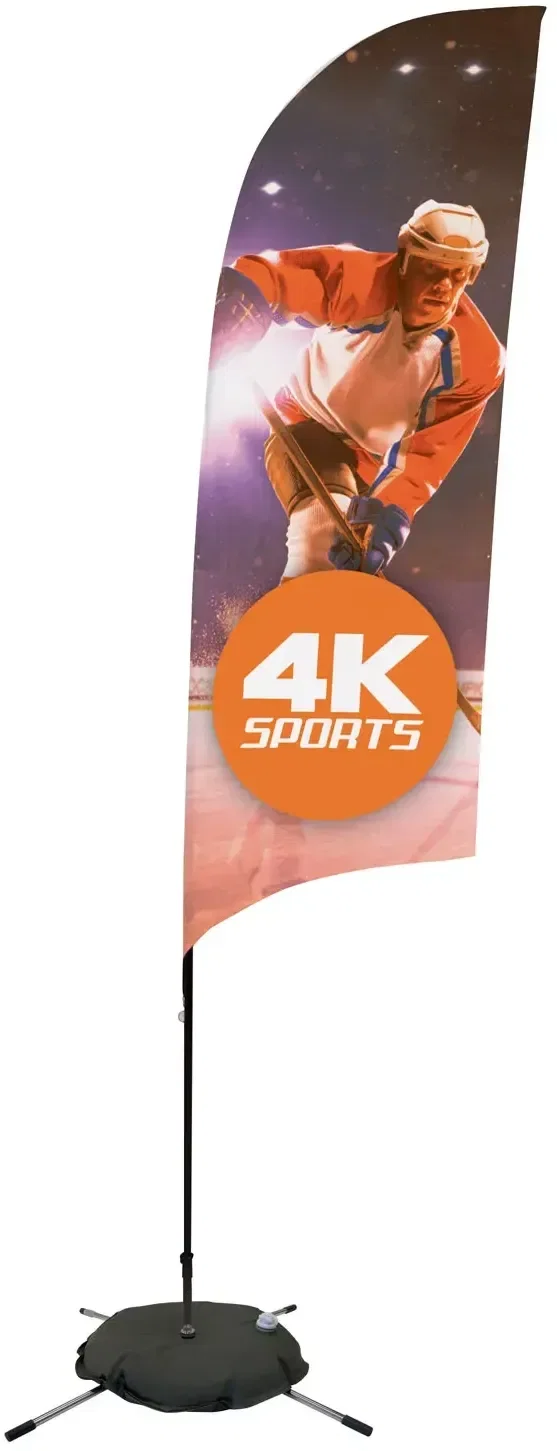 9' Streamline Razor Sail Sign Kit (Single-Sided with Scissor Base) — view 6
