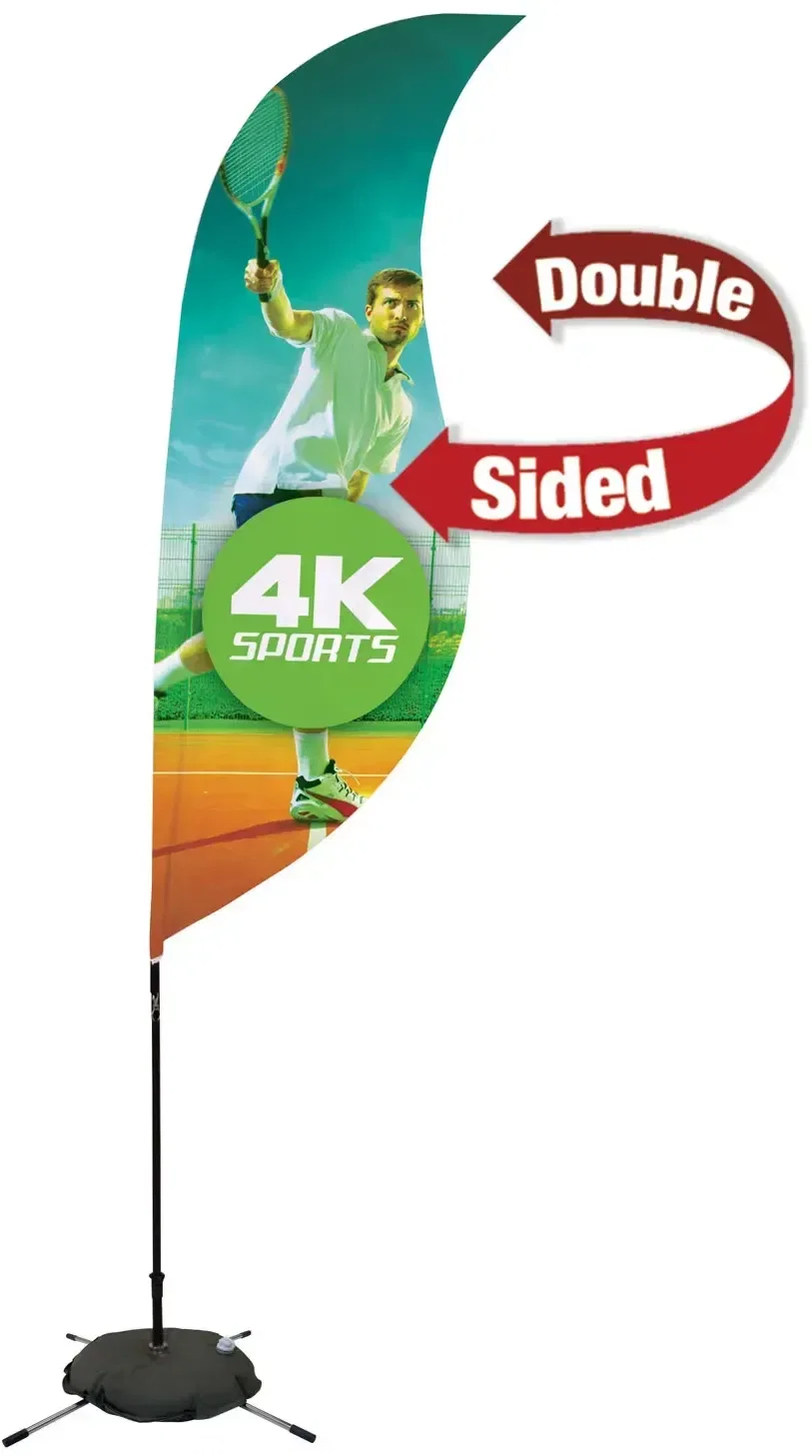 9' Streamline Sabre Sail Sign Kit (Double-Sided with Scissor Base) — view 6