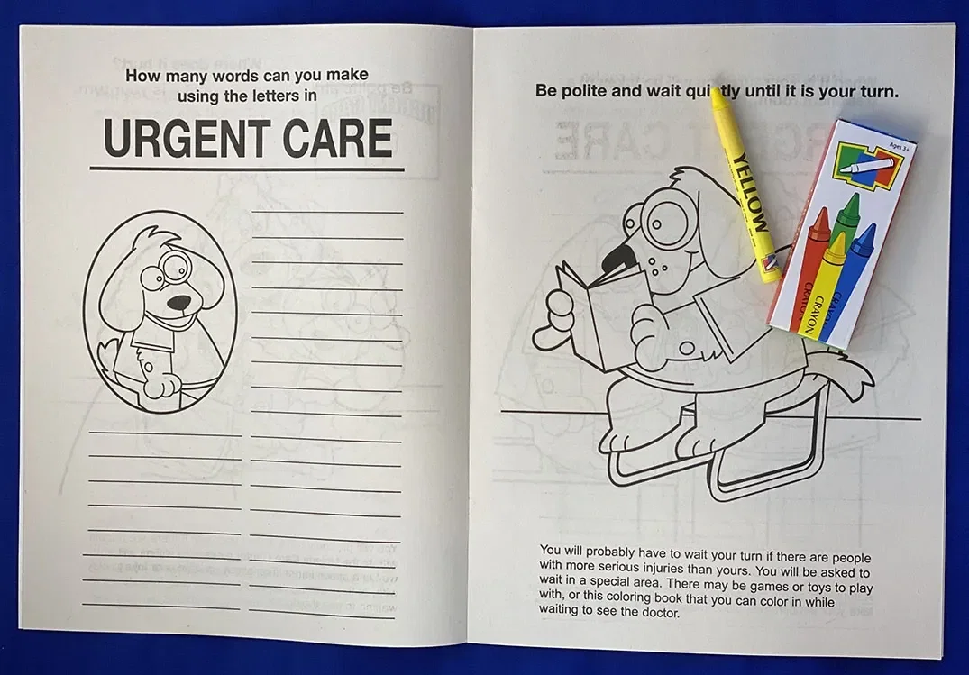 A Trip to the Urgent Care Center Coloring Activity Book — view 2