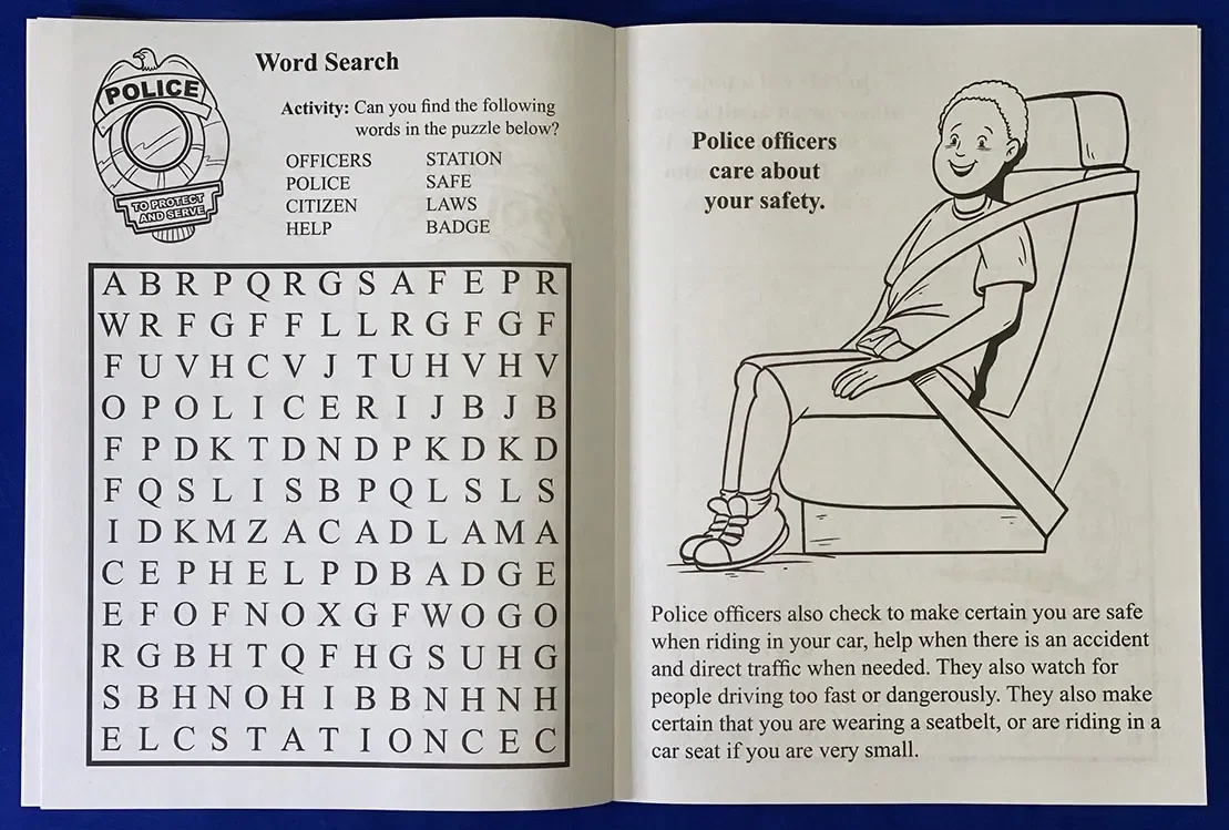 A Visit To The Police Station Coloring Book — view 2