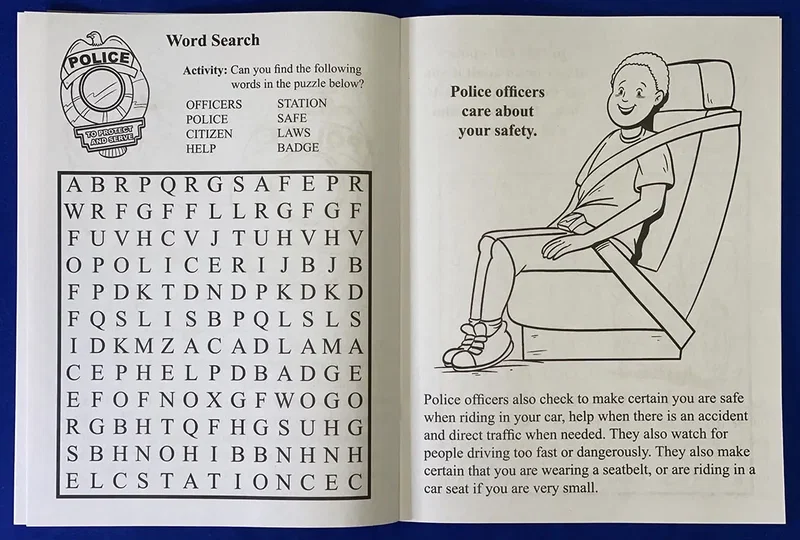 A Visit To The Police Station Coloring Book — view 2