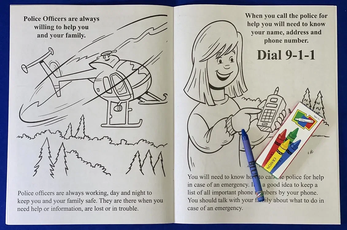 A Visit To The Police Station Coloring Book — view 3
