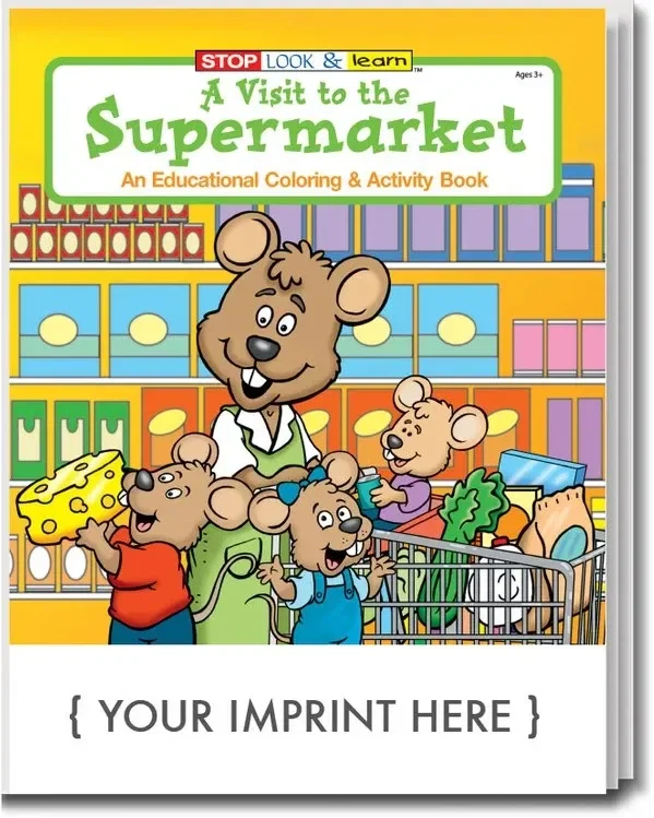 A Visit to the Supermarket Coloring & Activity Book