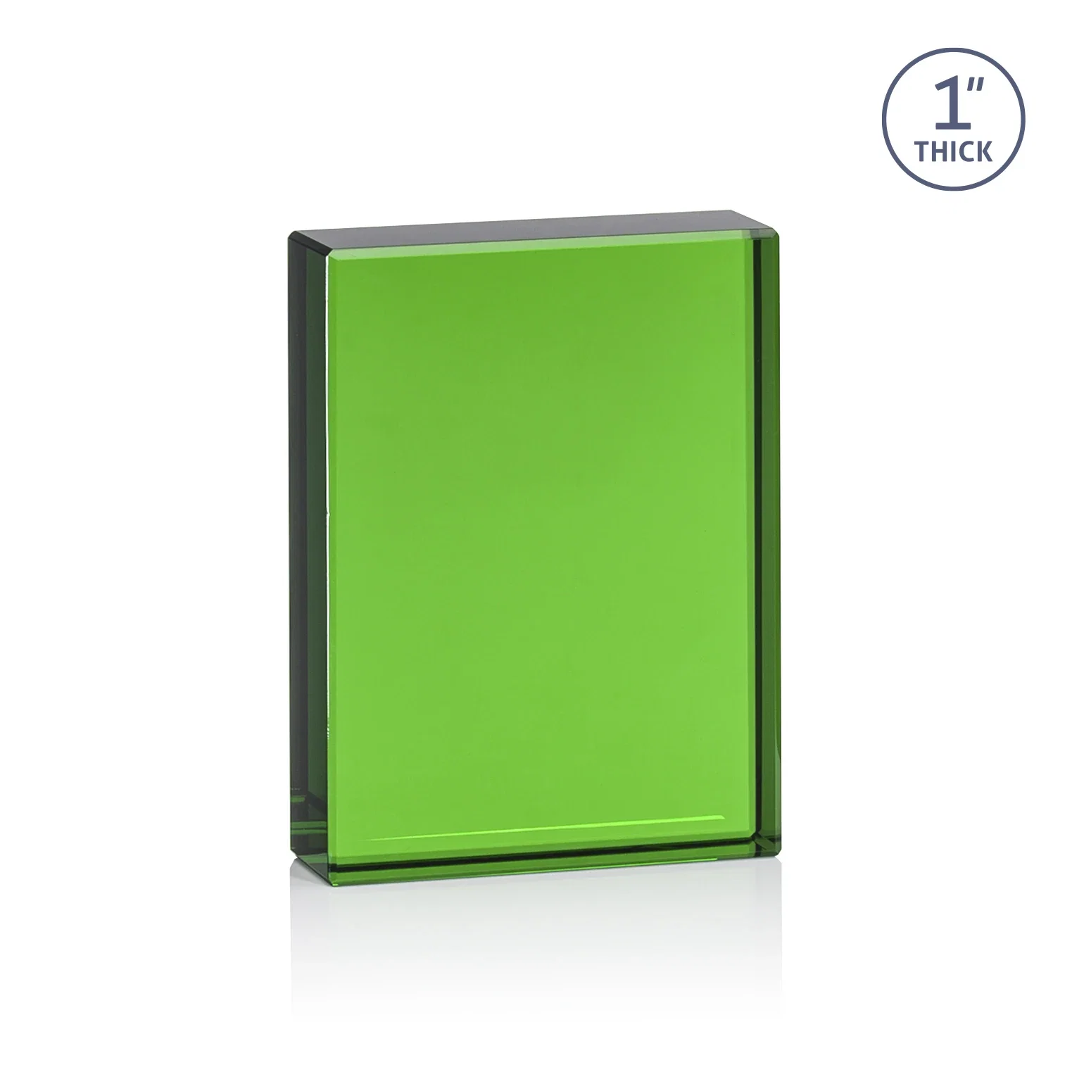 Personalized Optical Crystal Award With a Solid-Cut Block in Eight Colors, awards for corporate award ceremonies