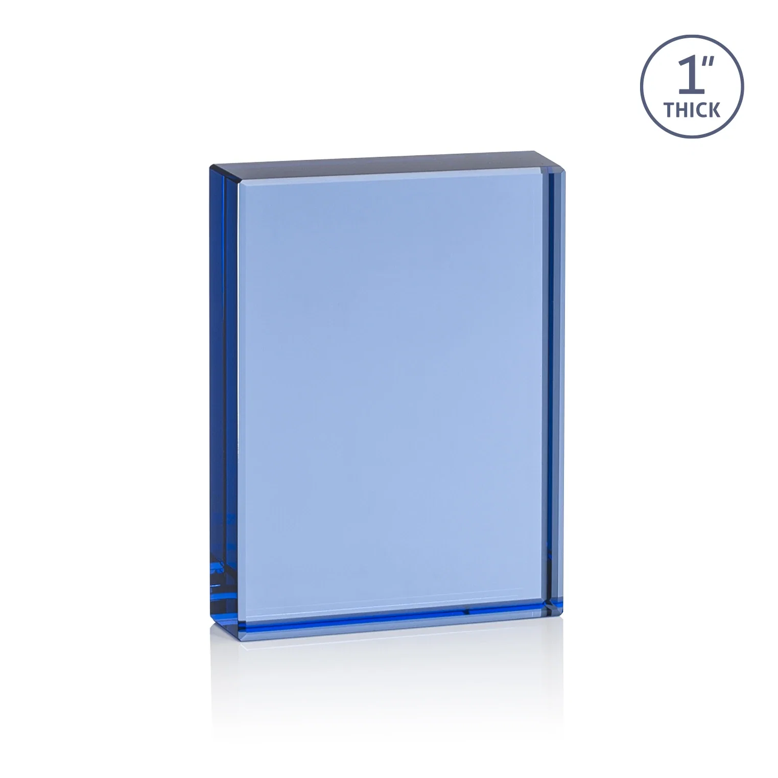 Personalized Optical Crystal Award With a Solid-Cut Block in Eight Colors, awards for service anniversary gifts