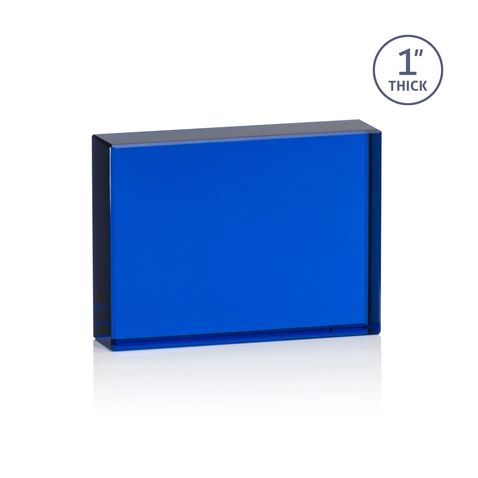 Custom Optical Crystal Block Award in Eight VividPrint Colors, desk awards for company anniversary events