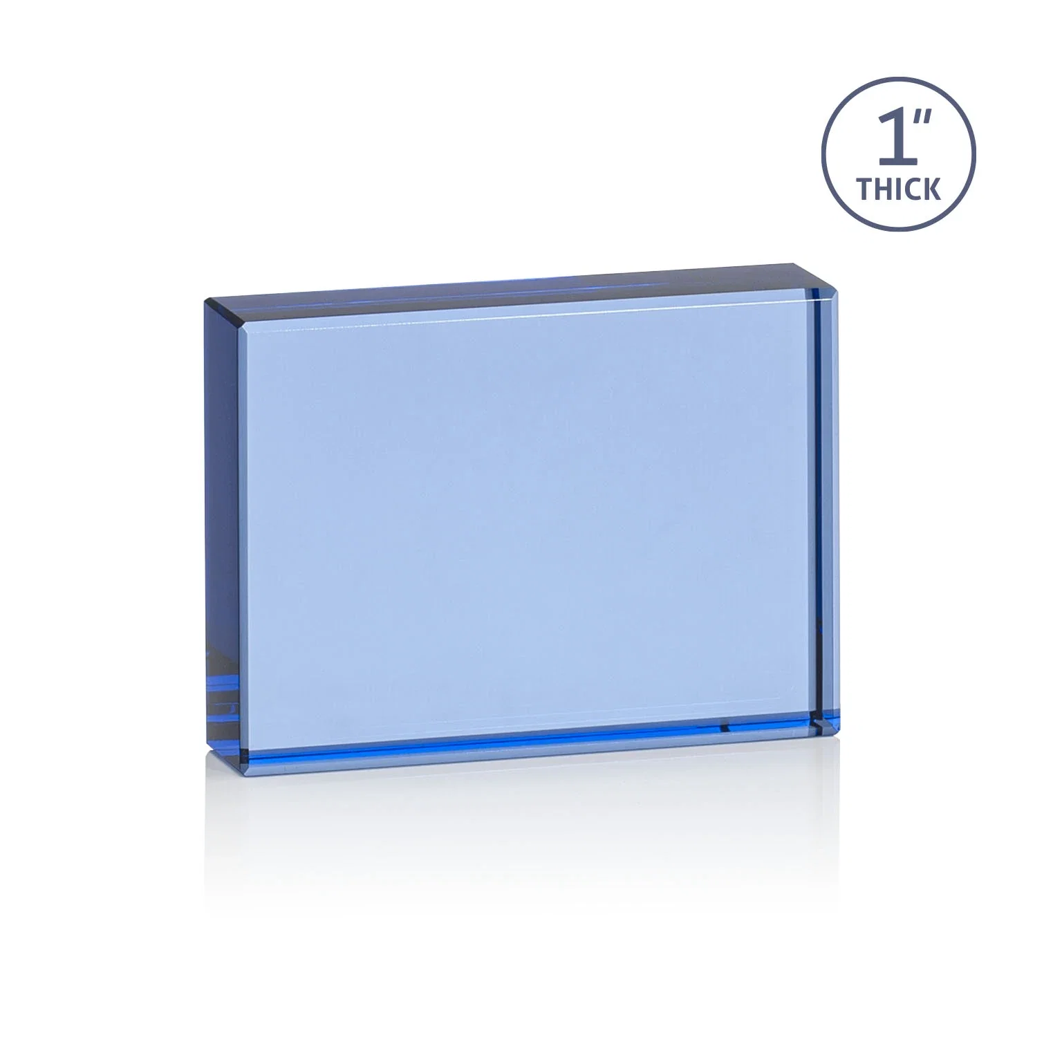 Personalized Optical Crystal Block Award in Eight VividPrint Colors, desk awards for corporate award ceremonies