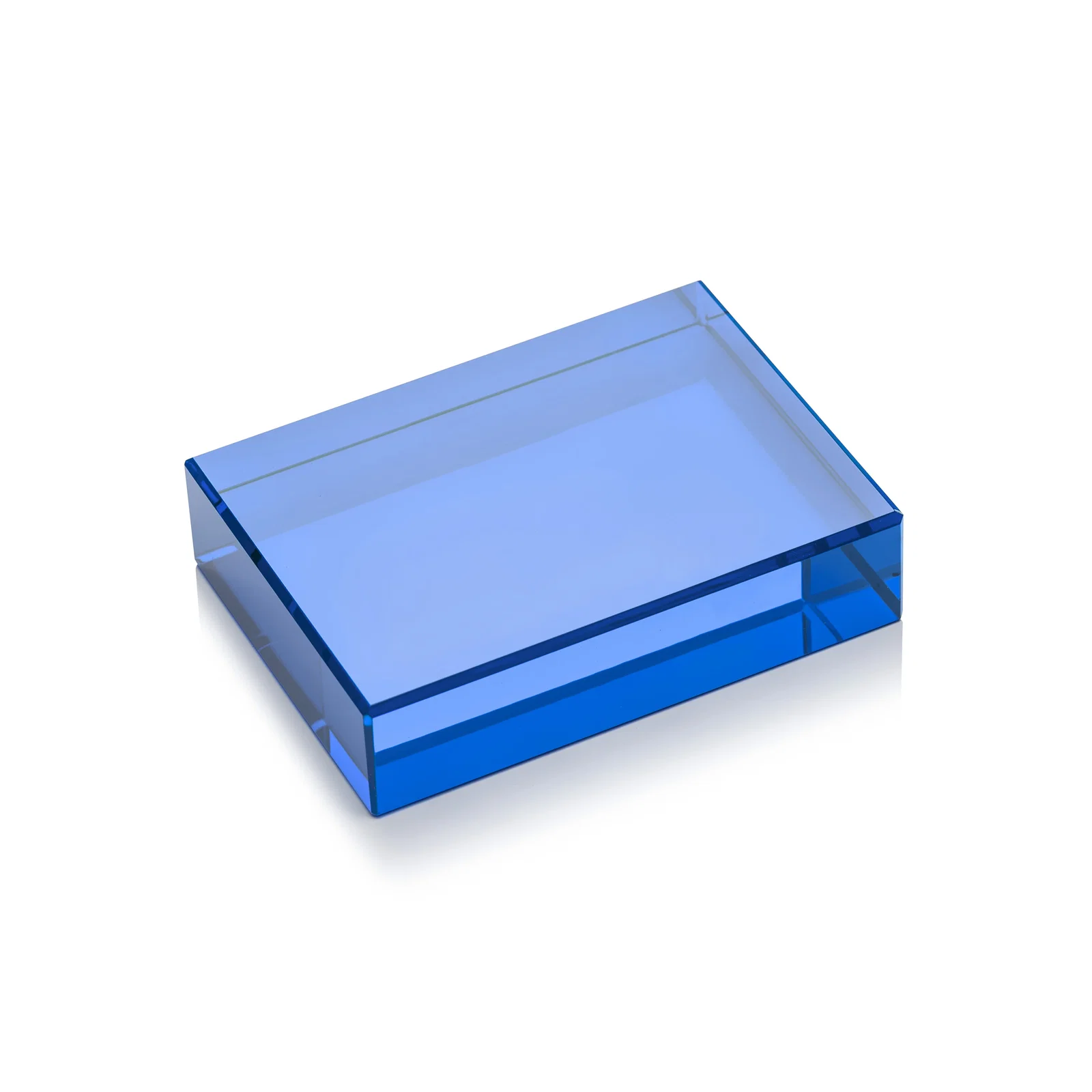 Personalized Block Crystal Paperweight, 3" x 4" x 1" Optical Crystal, client appreciation gift for corporate award ceremonies