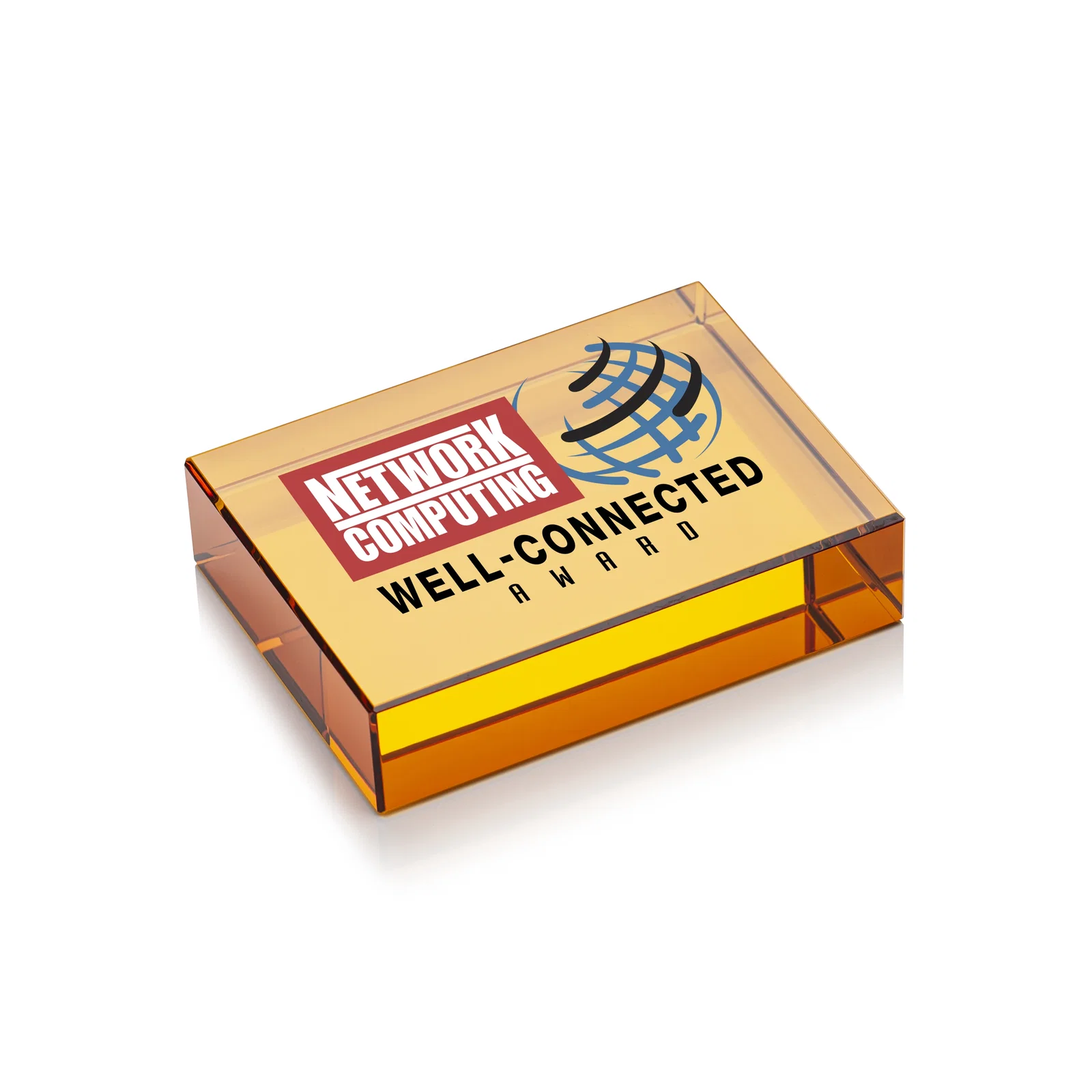 Custom Block Crystal Paperweight, 3" x 4" x 1" Optical Crystal, client appreciation gift for graduation ceremonies