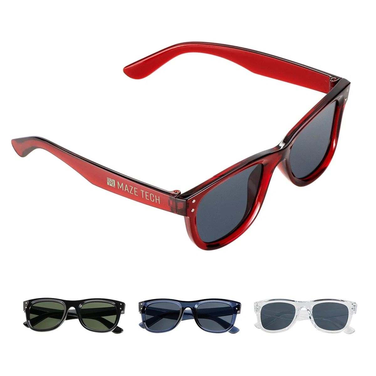 Aberdeen UV400 Polycarbonate Sunglasses, custom branded promotional sunglasses front view