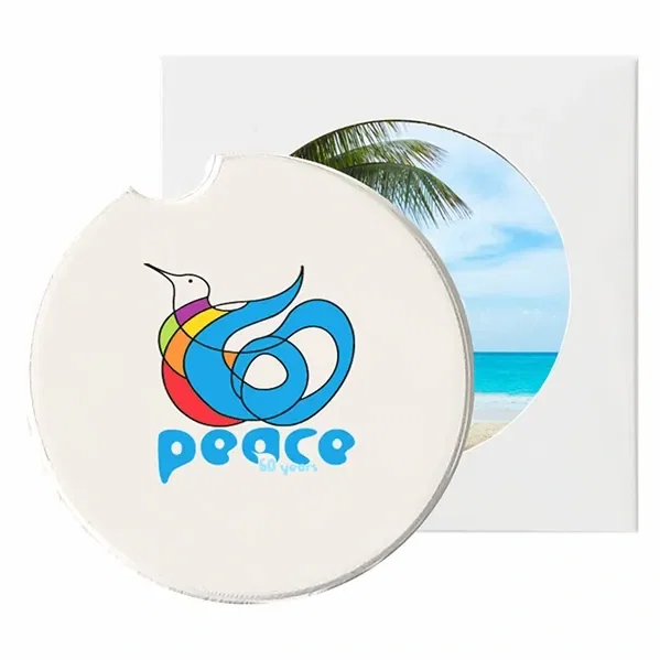 Absorbent Stone Car Coaster — view 1