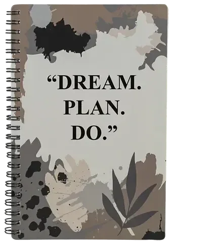 Abstract 8-1/4" X 5-1/2" Notebook
