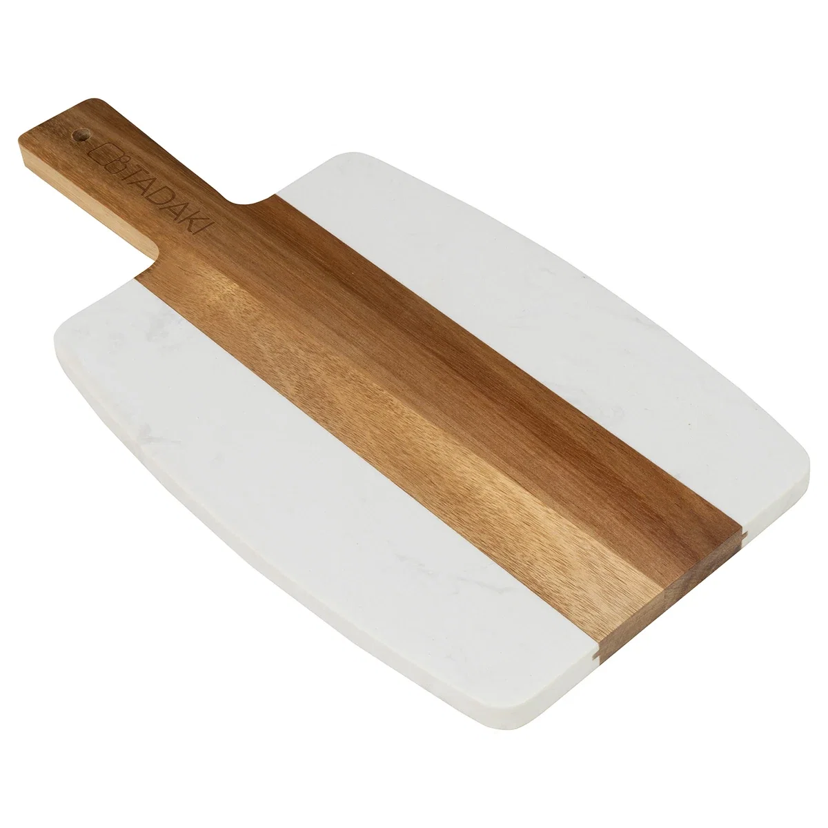 Promotional acacia marble board with cheese, lifestyle shot