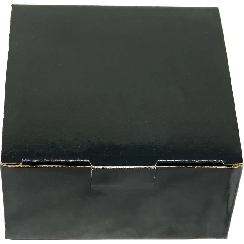 Acacia Wood Coaster: 4 Piece Round Set with Black Metal Stand — view 2
