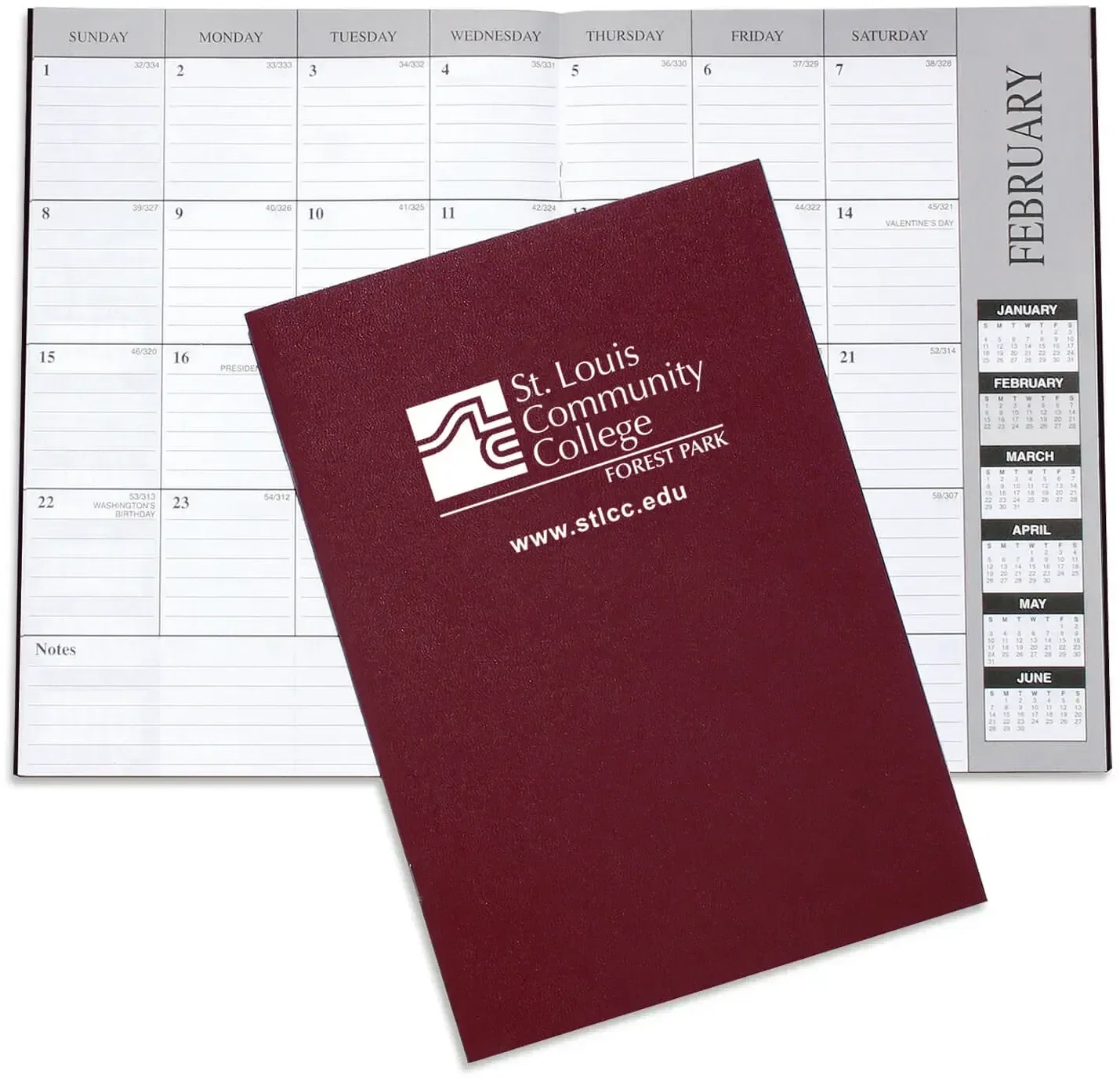 Personalized Academic Monthly Desk Planners - Leatherette