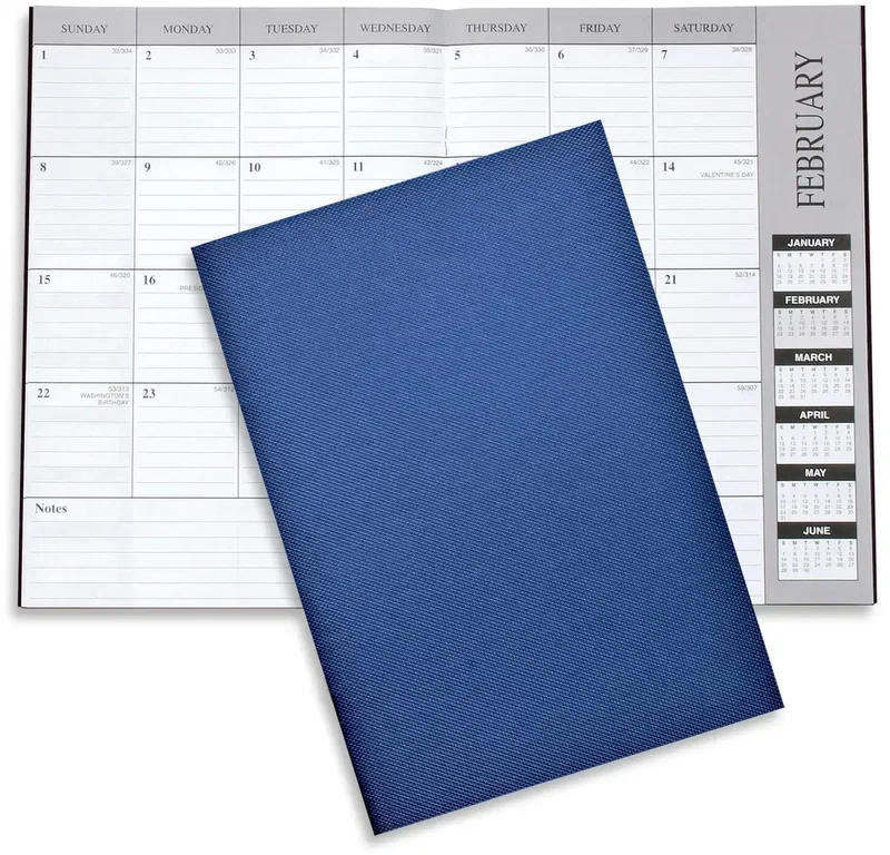Personalized Academic Monthly Desk Planners - Leatherette (1607) — view 14