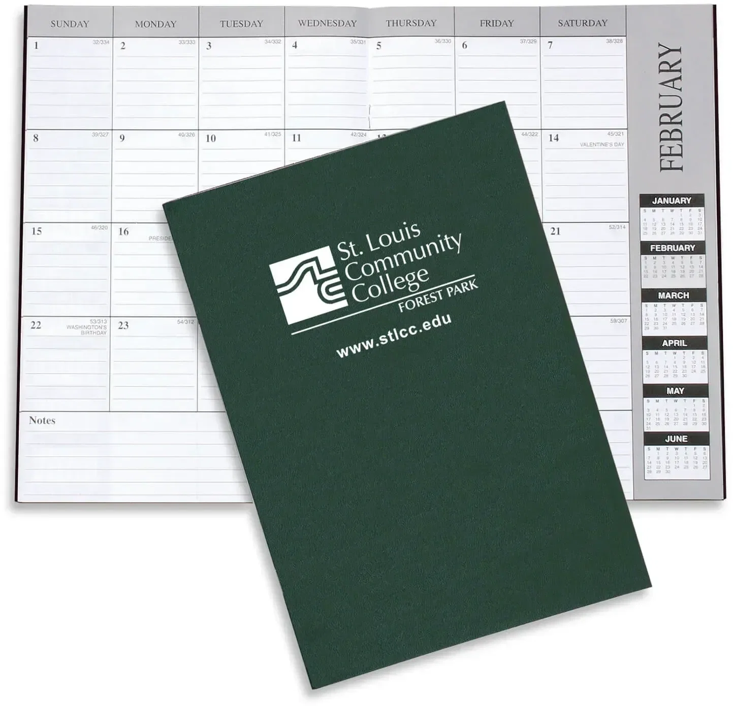 Personalized Academic Monthly Desk Planners - Leatherette — view 2