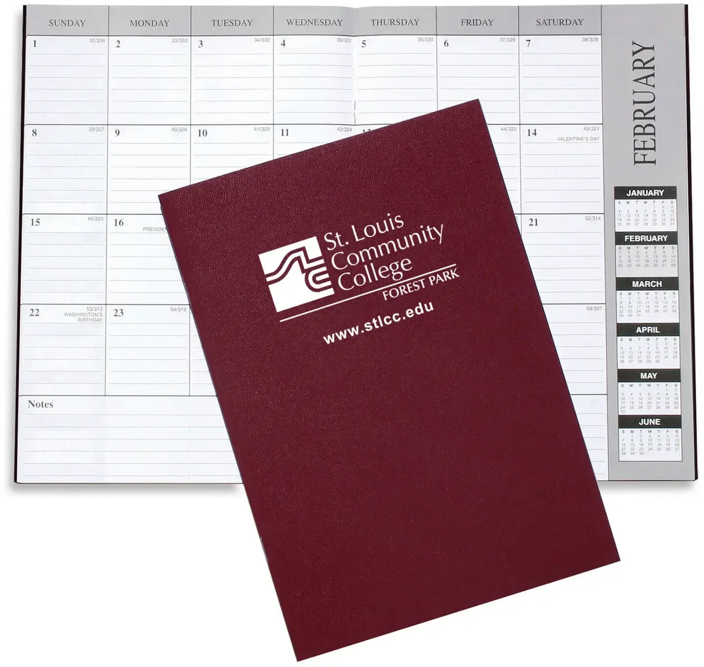 Personalized Academic Monthly Desk Planners - Leatherette — view 4