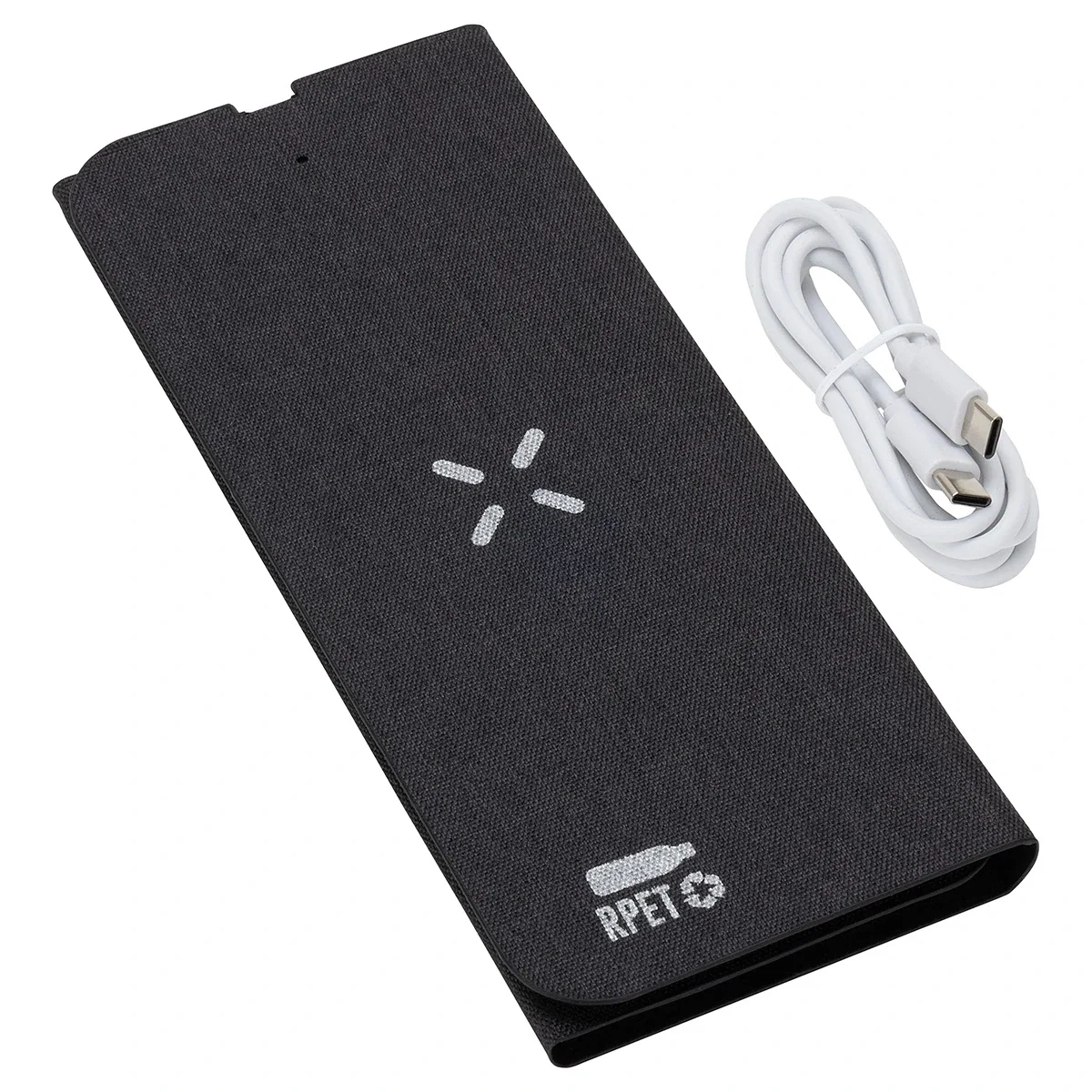 Close-up of the Acadia Mouse Pad's wireless charging pad surface