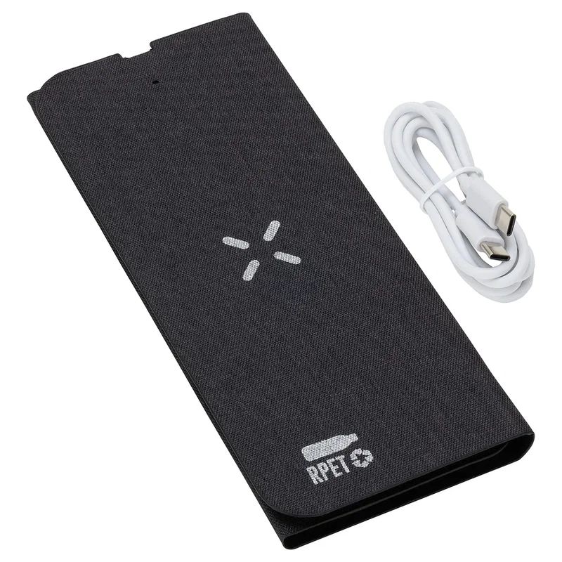 Close-up of the Acadia Mouse Pad's wireless charging pad surface