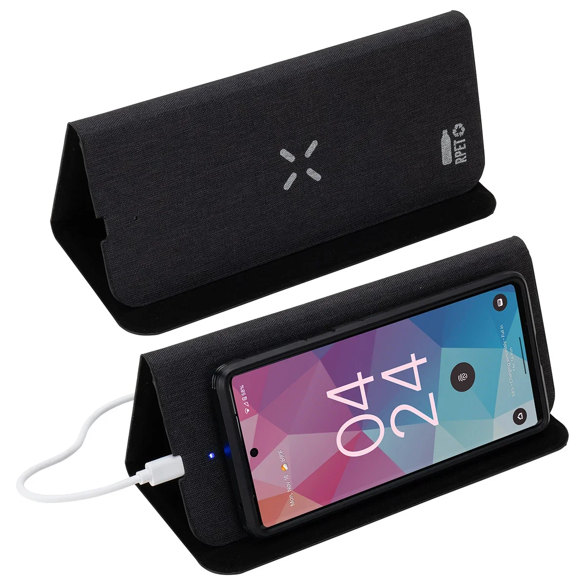Side profile of the Acadia Mouse Pad showing its slim charging base