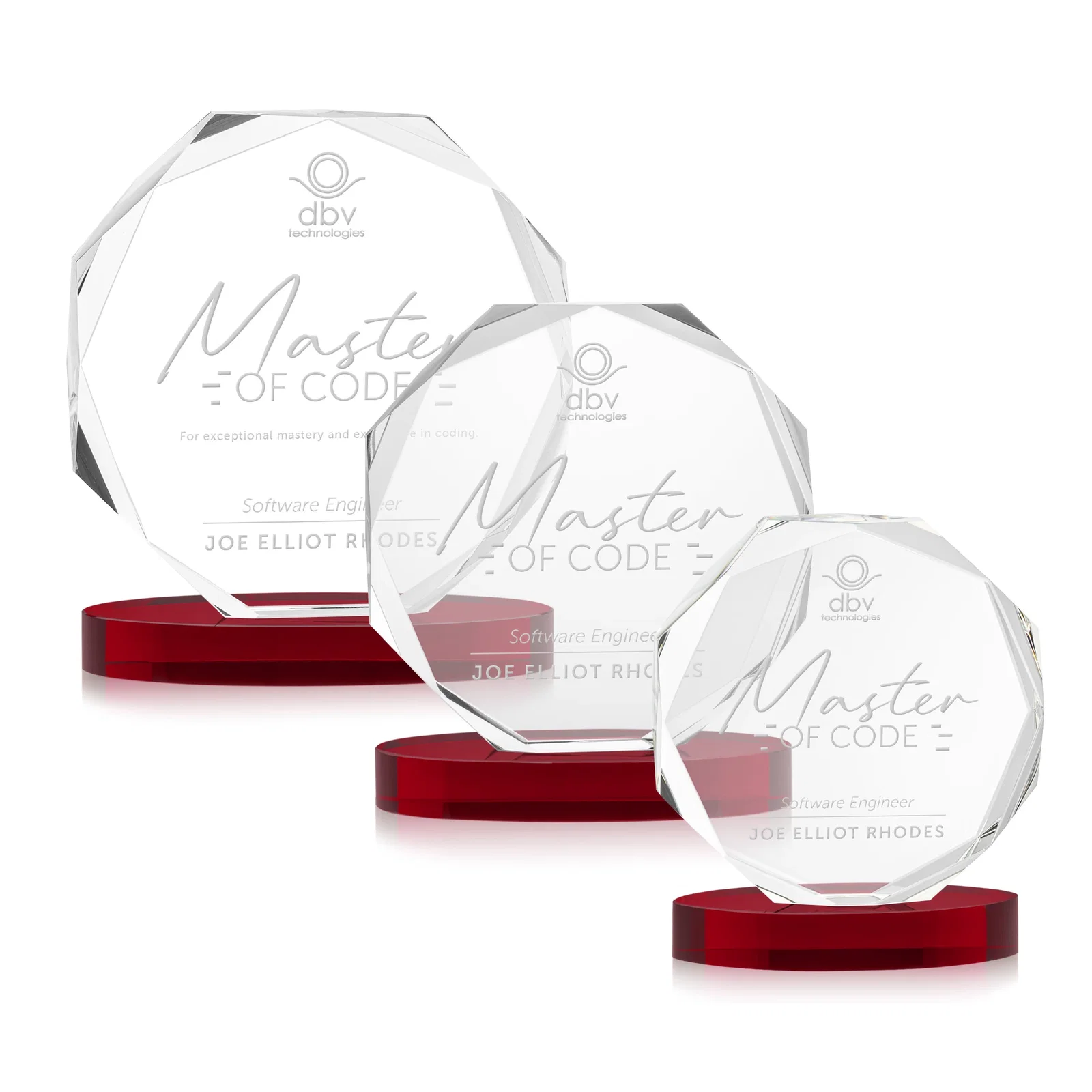 Promotional Optical Crystal Gemstone Award With Nine Base Color Options, awards for employee recognition
