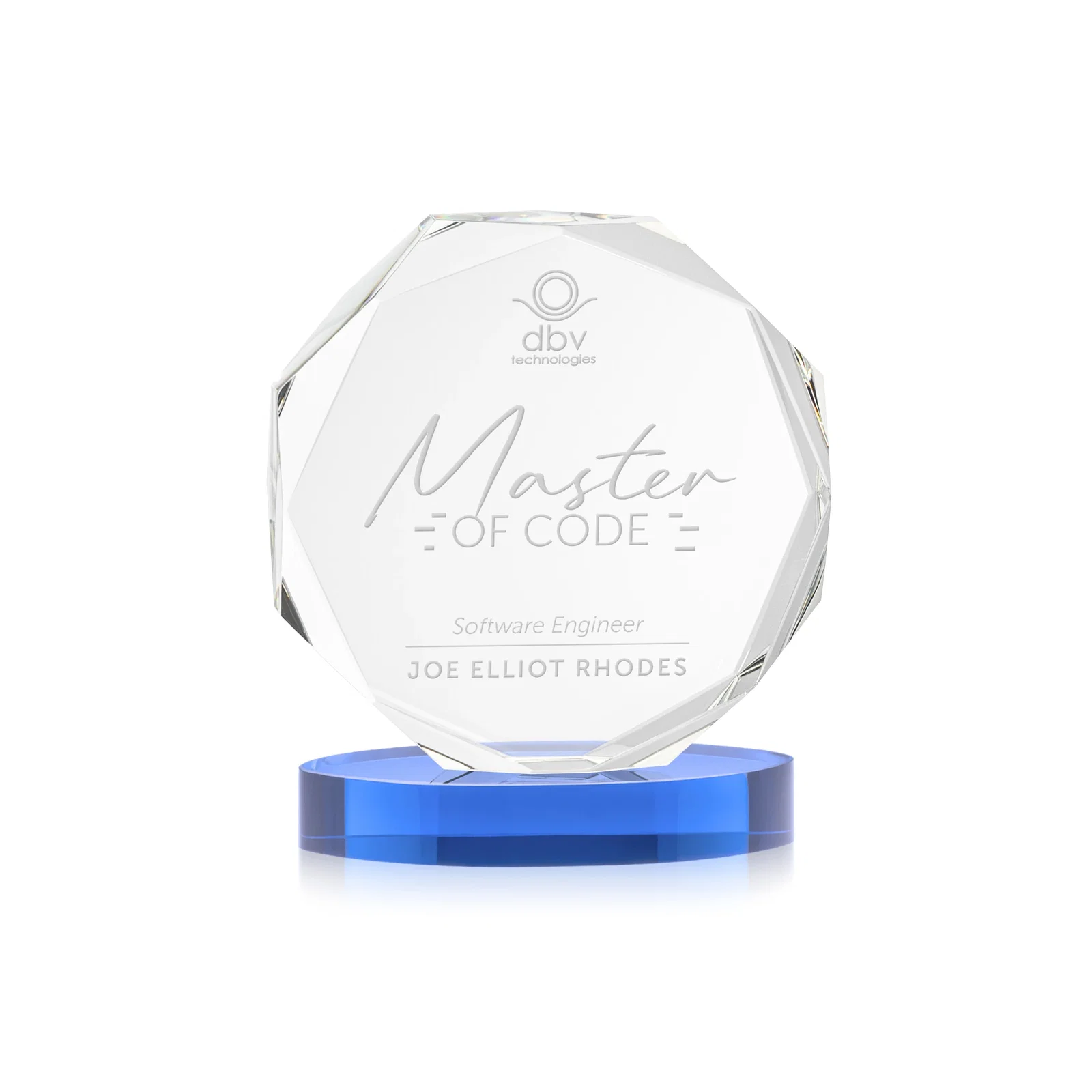 Promotional Optical Crystal Gemstone Award With Nine Base Color Options, awards for team milestone celebrations