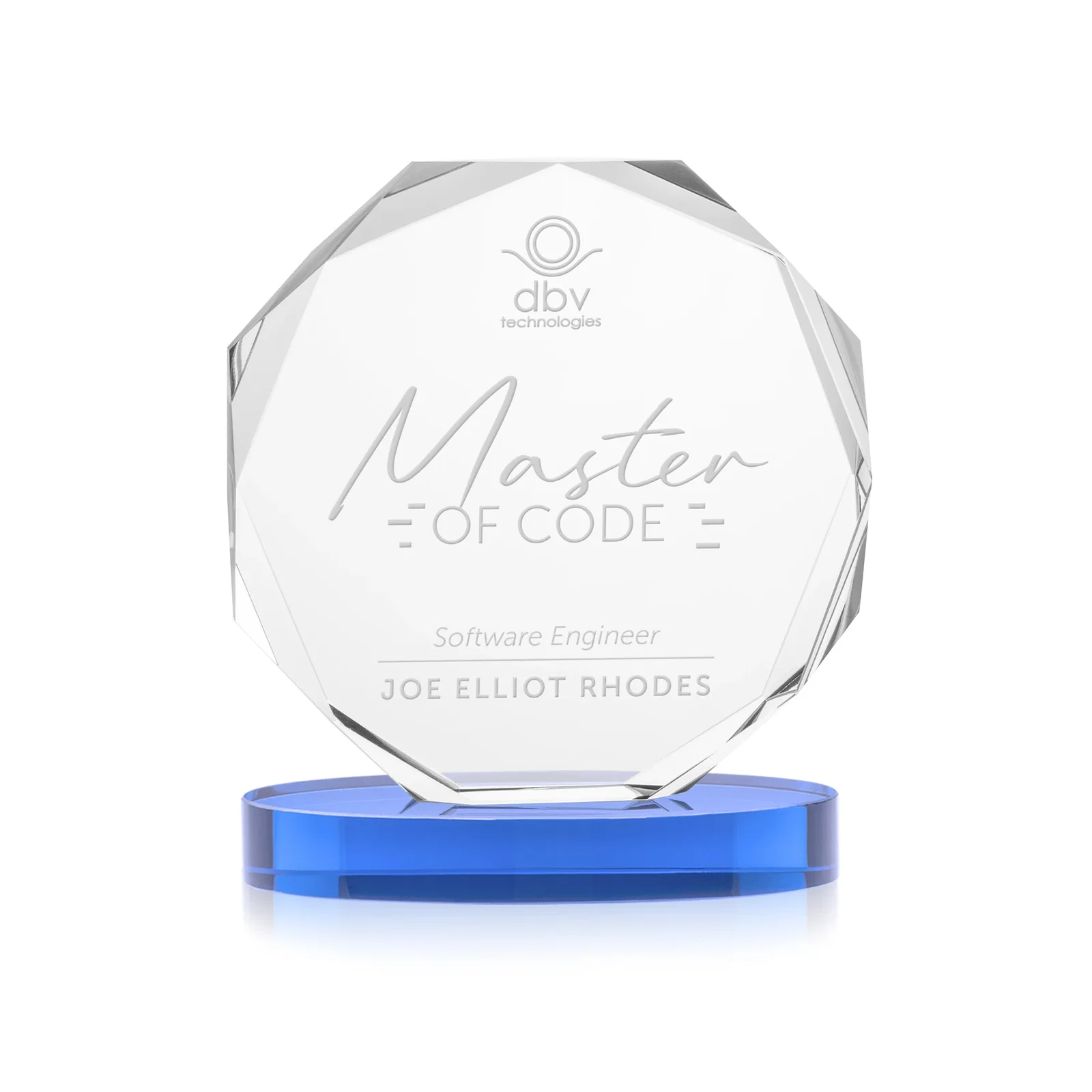 Promotional Optical Crystal Gemstone Award With Nine Base Color Options, awards for donor appreciation