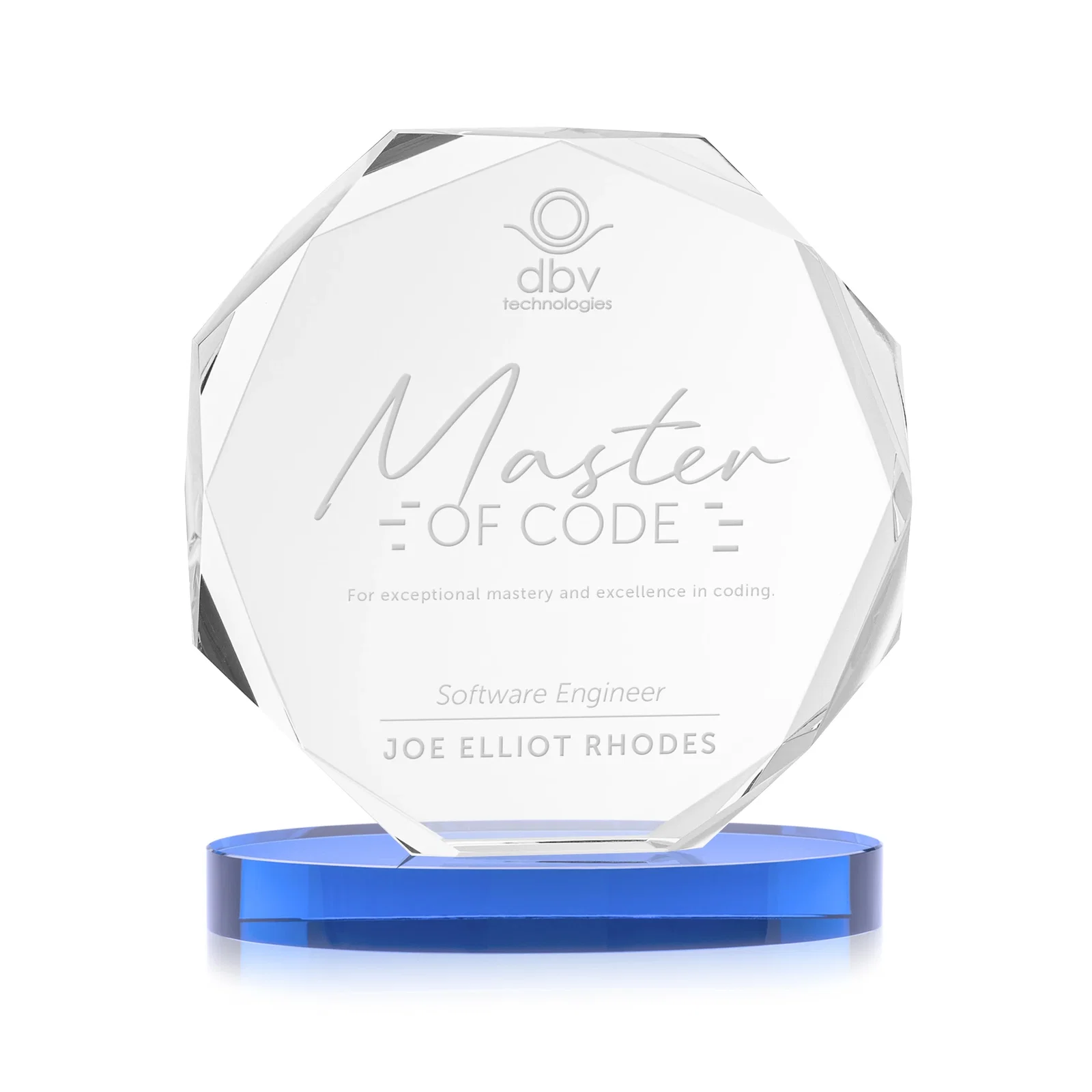 Promotional Optical Crystal Gemstone Award With Nine Base Color Options, awards for graduation ceremonies