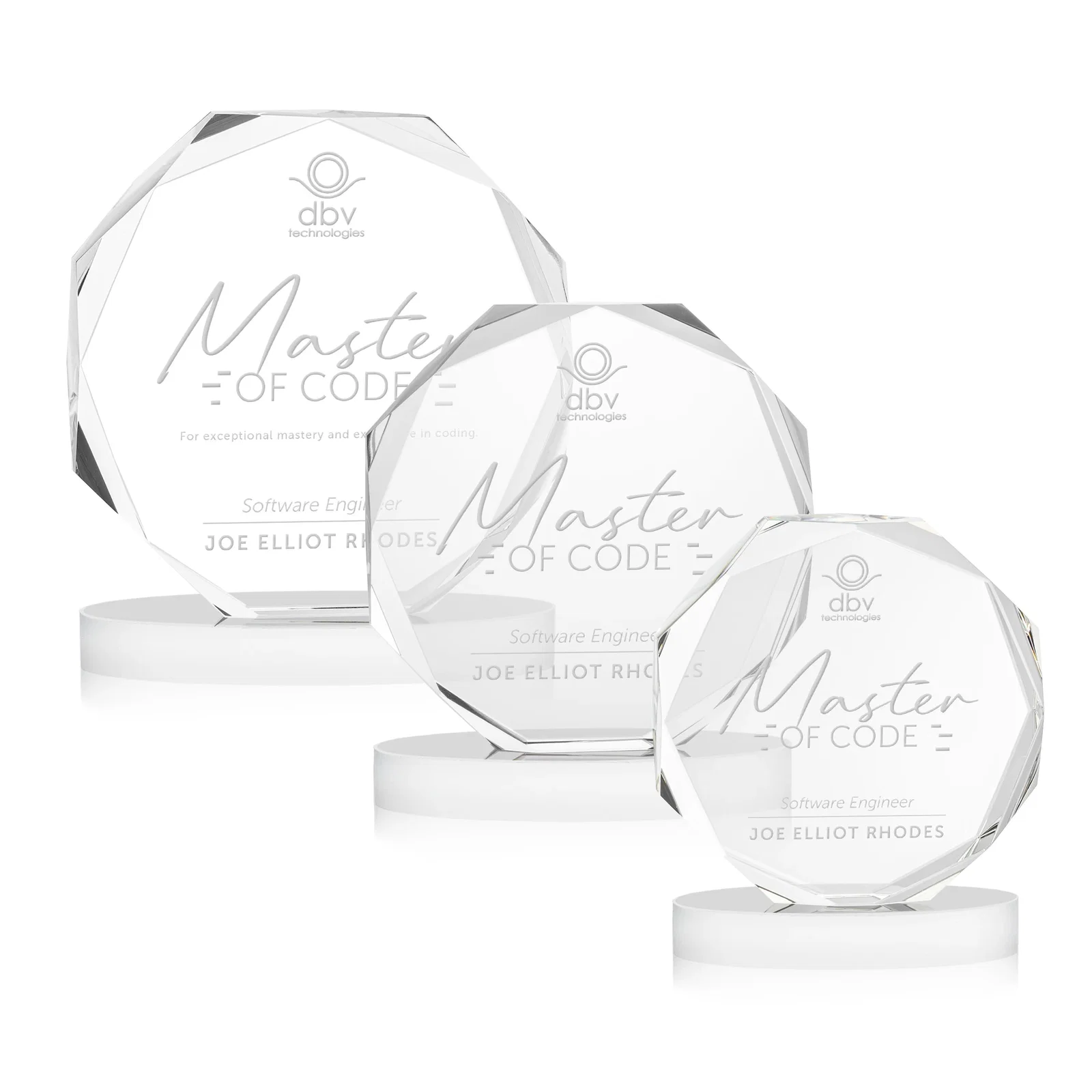 Promotional Optical Crystal Gemstone Award With Nine Base Color Options, awards for safety achievement programs