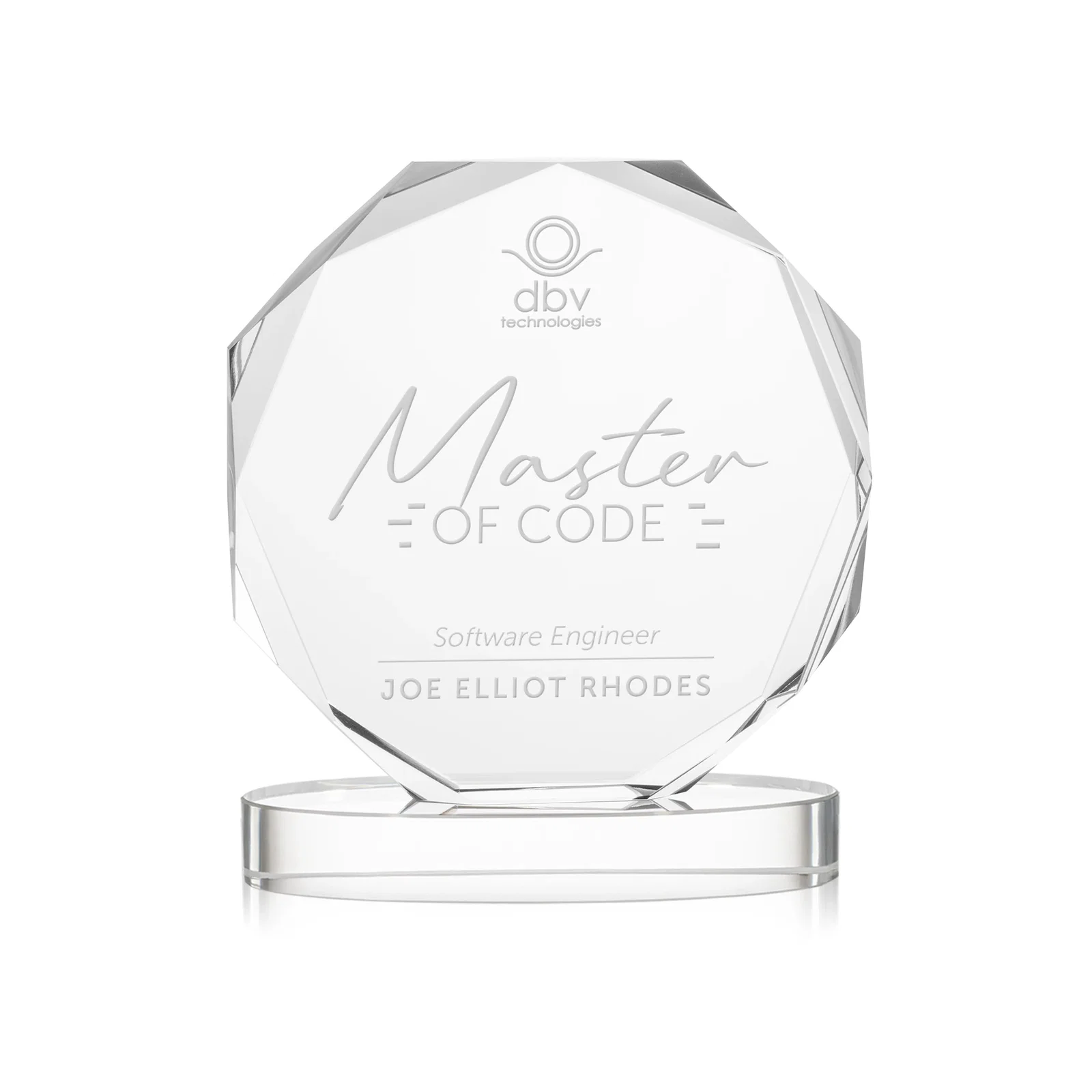 Custom Optical Crystal Gemstone Award With Nine Base Color Options, awards for donor appreciation