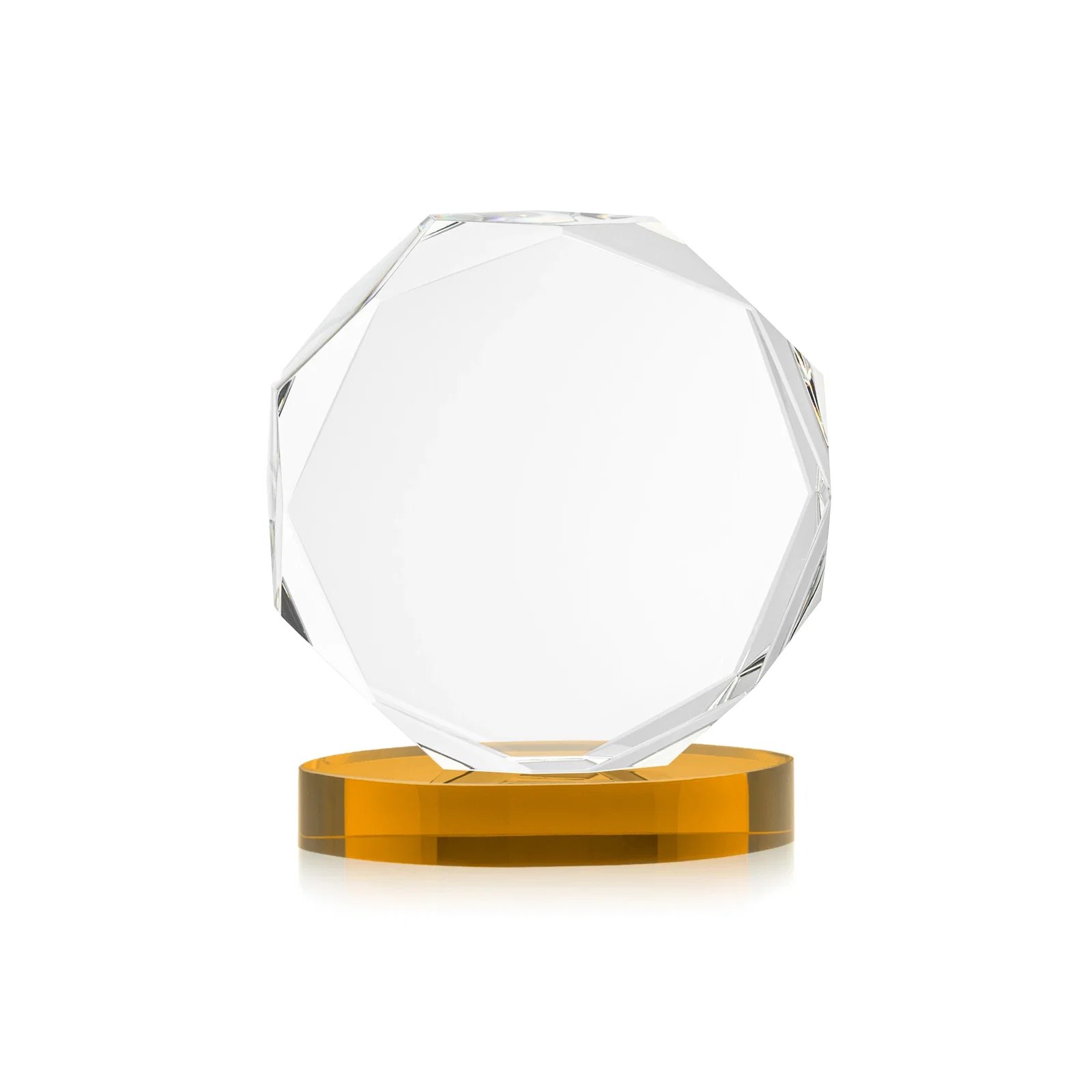 Custom engraved Optical Crystal Gemstone Award With Nine Base Color Options, awards for employee recognition