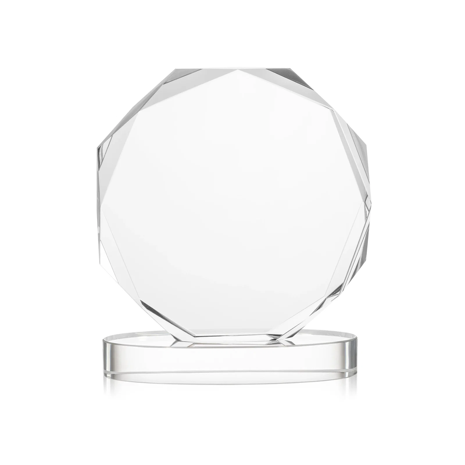 Custom engraved Optical Crystal Gemstone Award With Nine Base Color Options, awards for retirement presentations