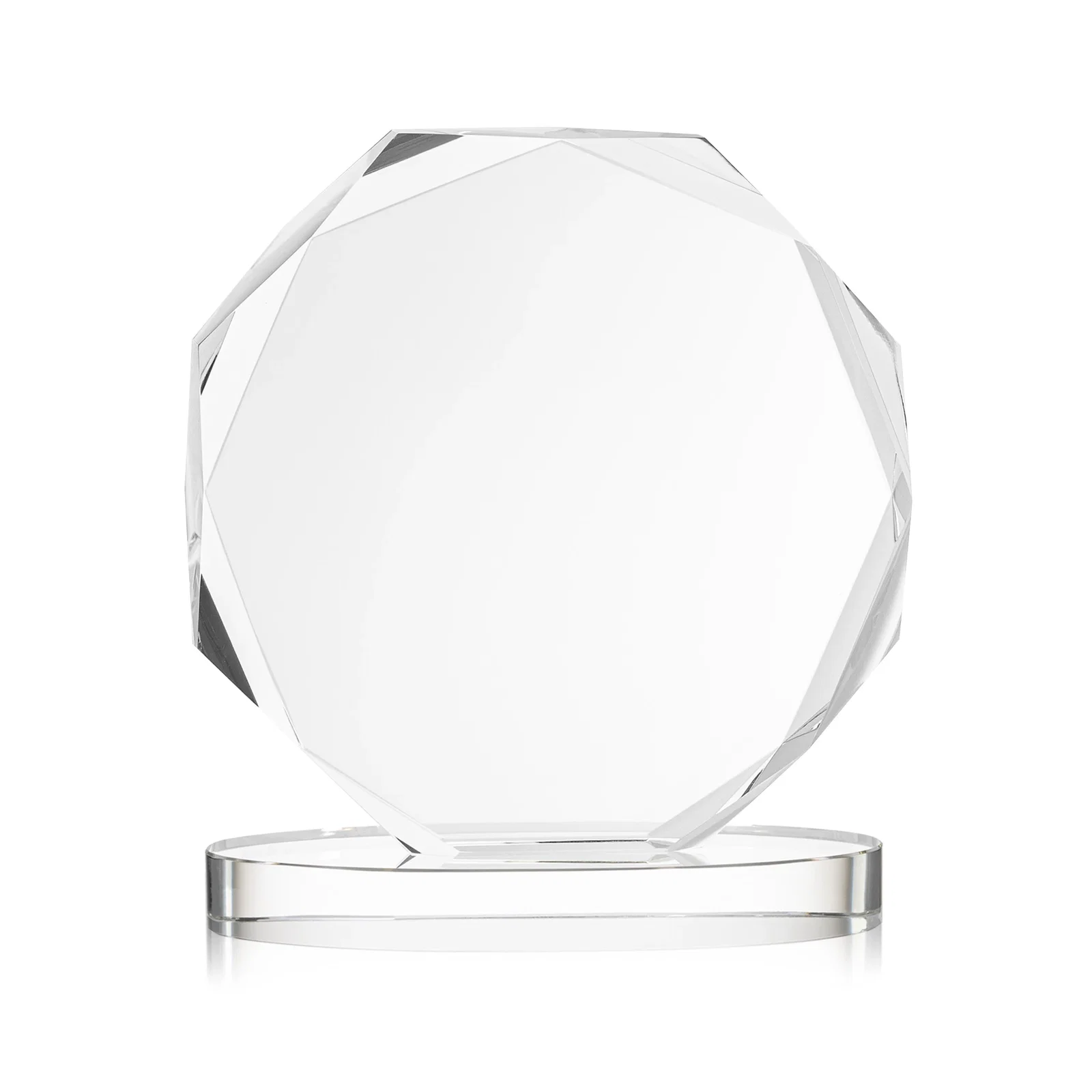 Custom engraved Optical Crystal Gemstone Award With Nine Base Color Options, awards for team milestone celebrations
