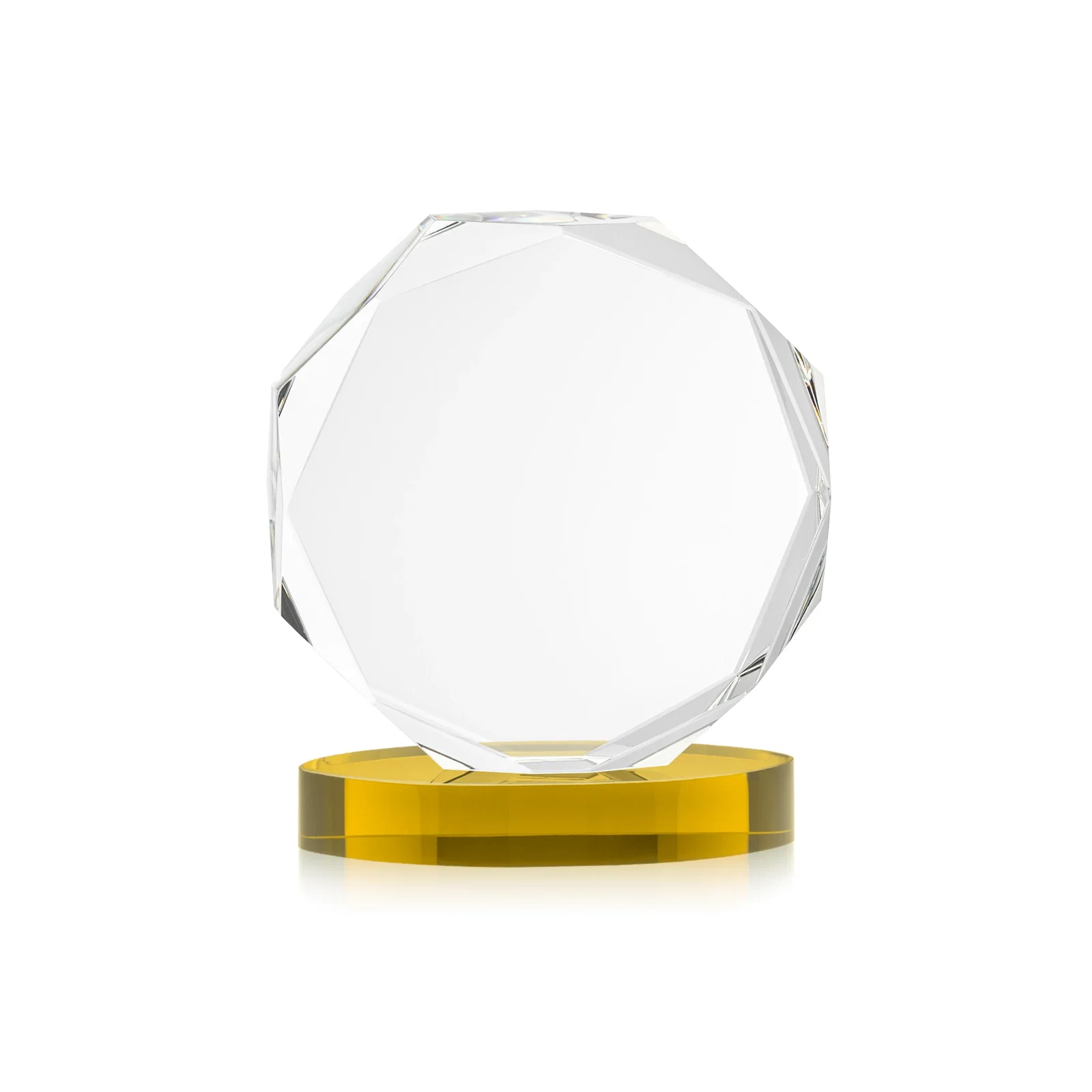 Custom engraved Optical Crystal Gemstone Award With Nine Base Color Options, awards for donor appreciation