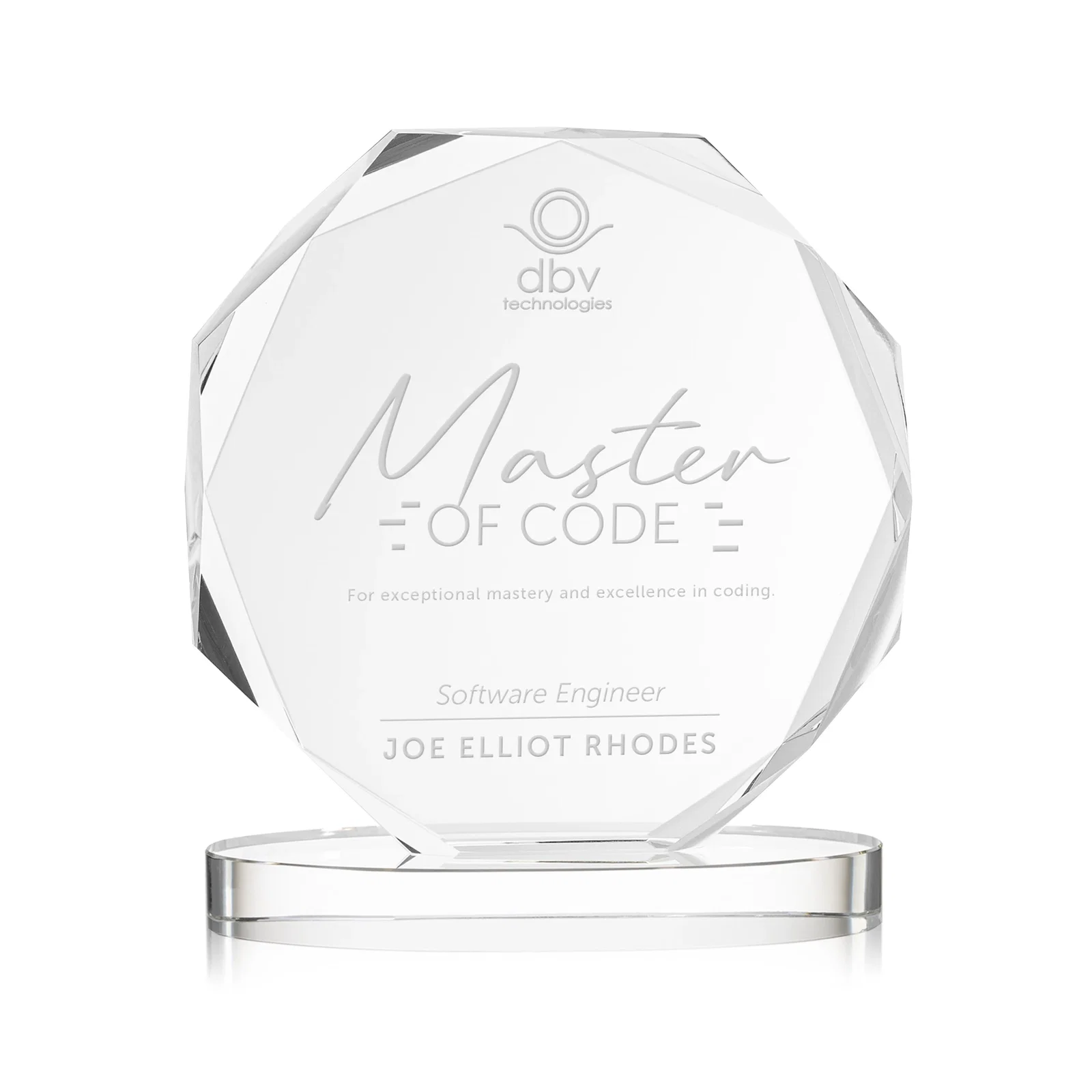 Custom Optical Crystal Gemstone Award With Nine Base Color Options, awards for graduation ceremonies