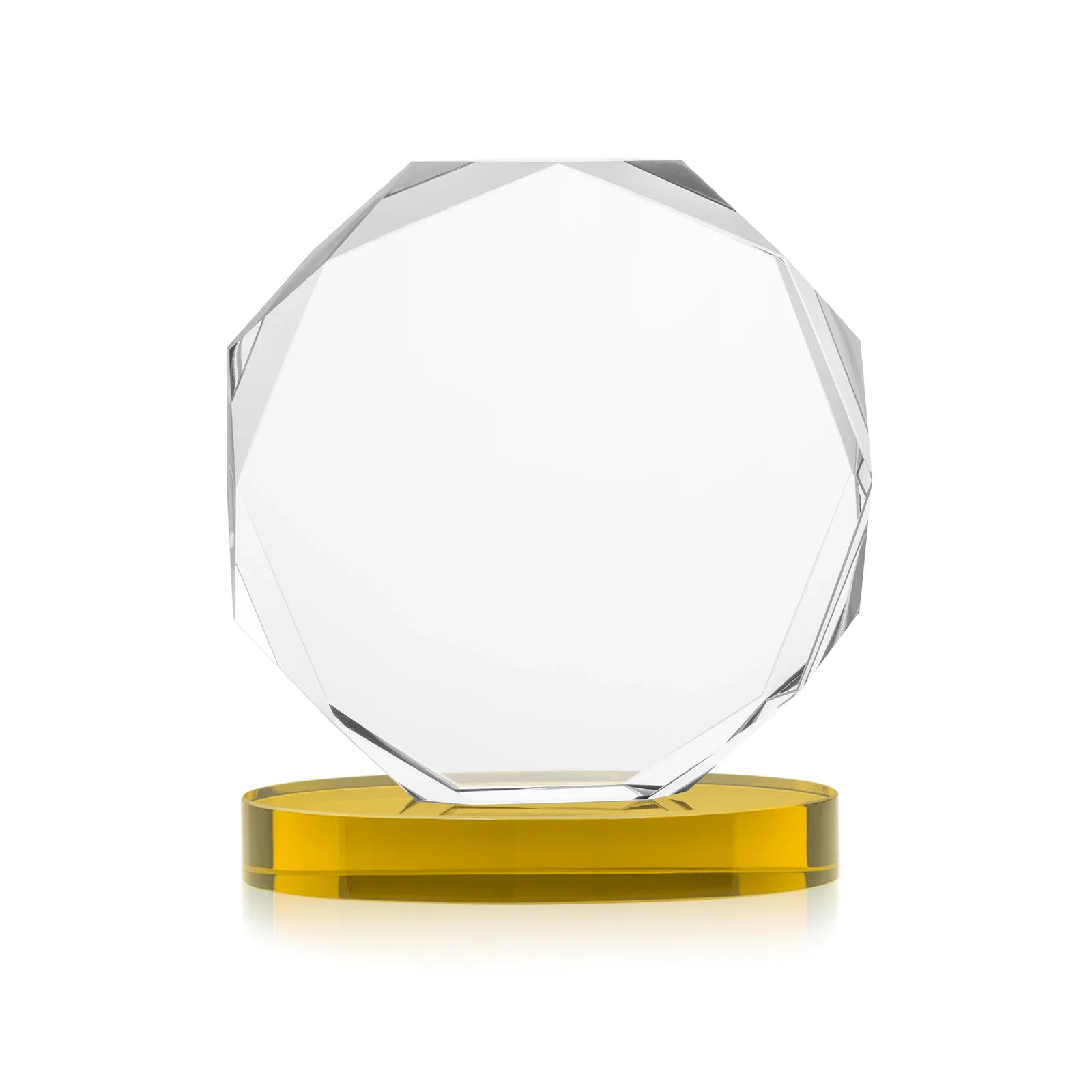 Custom engraved Optical Crystal Gemstone Award With Nine Base Color Options, awards for graduation ceremonies