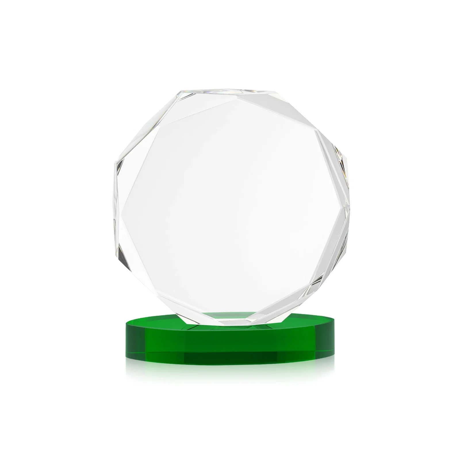 Custom engraved Optical Crystal Gemstone Award With Nine Base Color Options, awards for volunteer appreciation