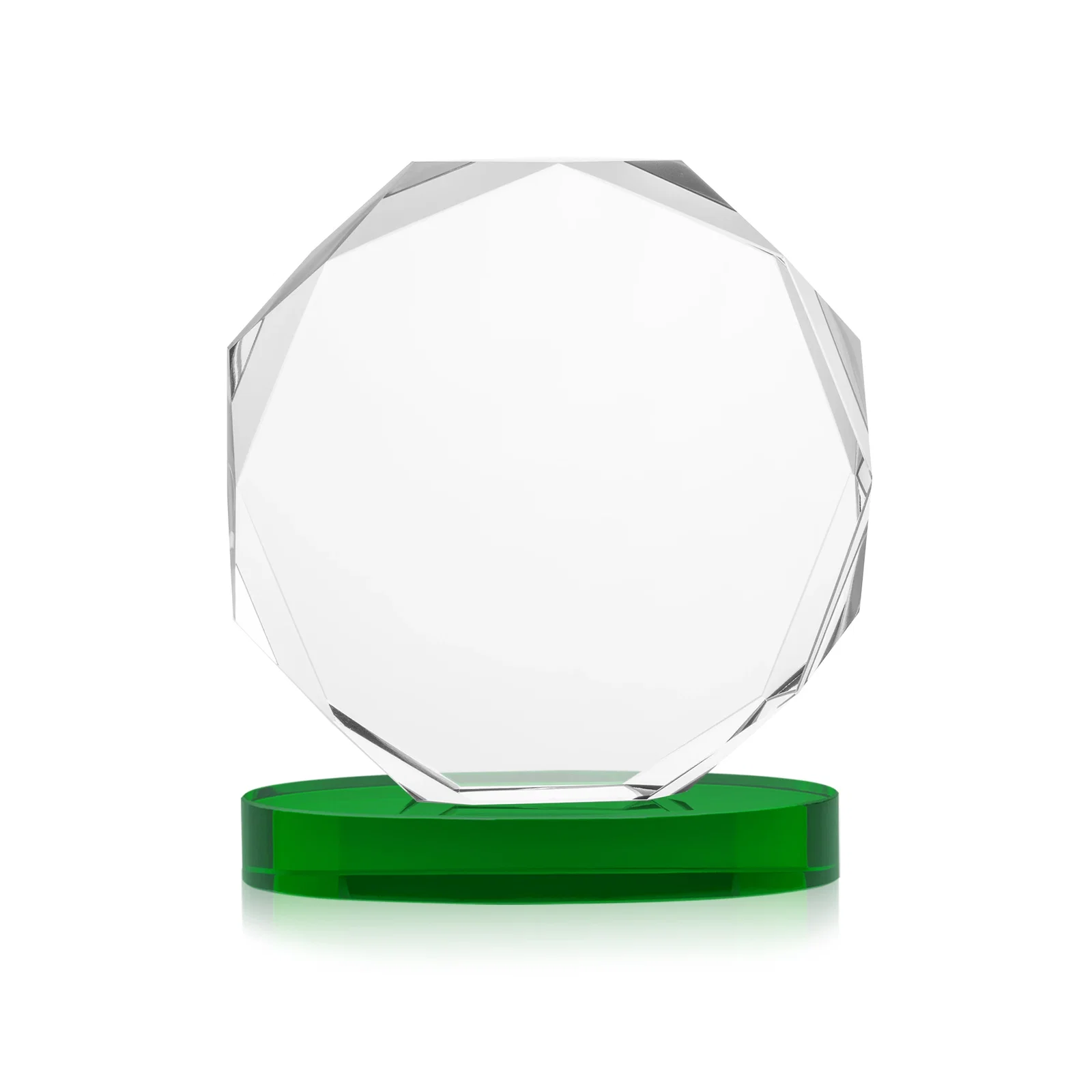 Custom engraved Optical Crystal Gemstone Award With Nine Base Color Options, awards for dealer and partner awards