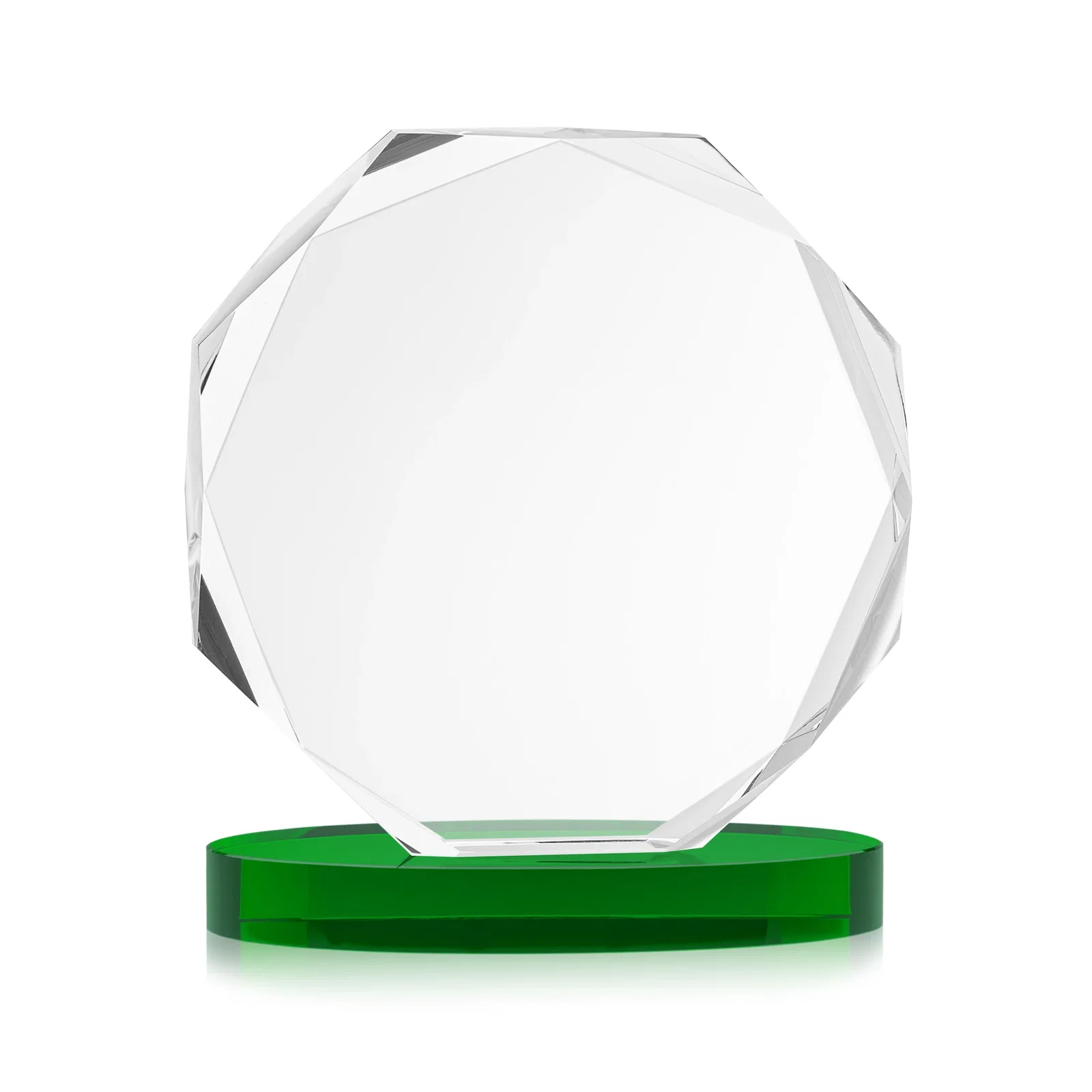 Custom engraved Optical Crystal Gemstone Award With Nine Base Color Options, awards for company anniversary events