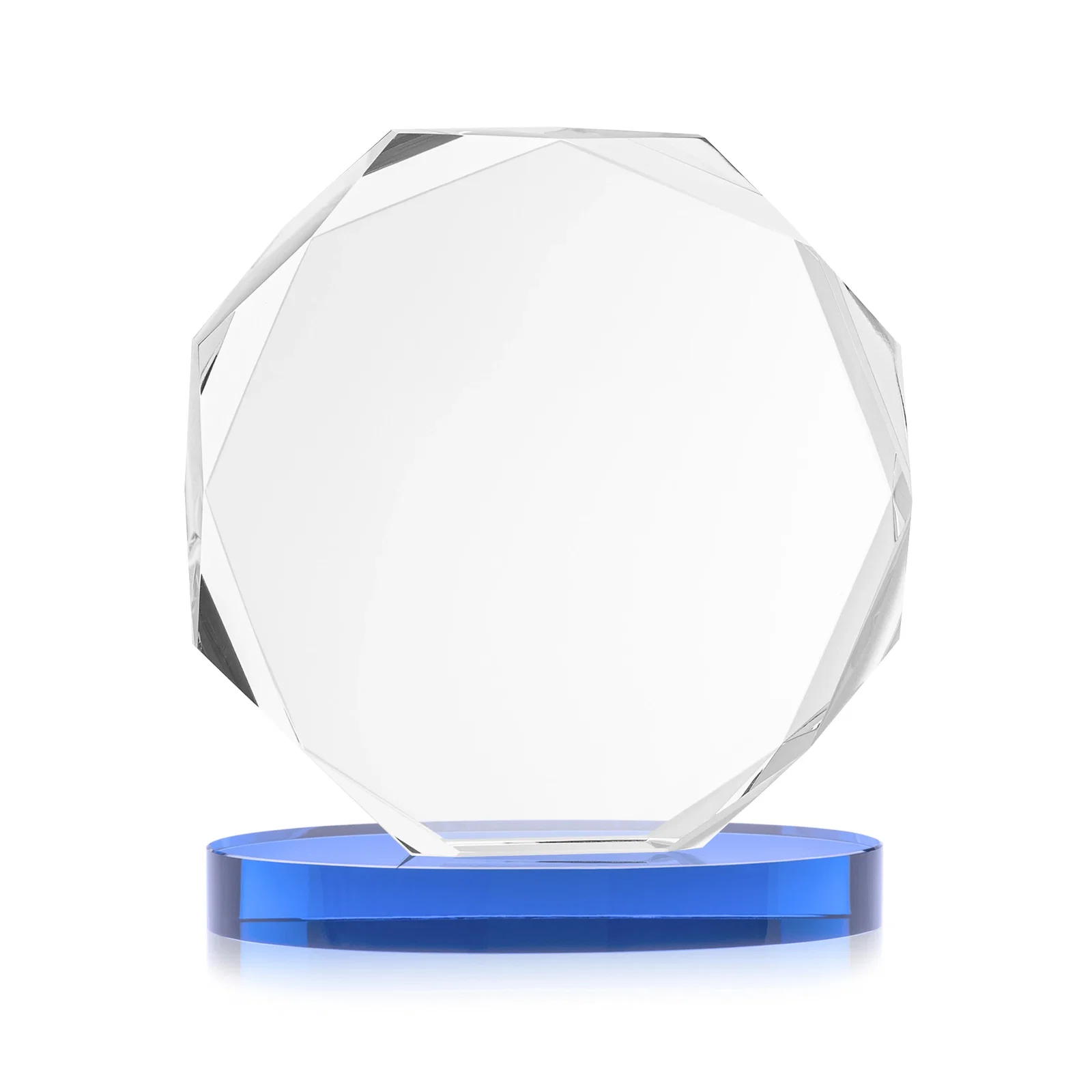 Custom Optical Crystal Gemstone Award With Nine Base Color Options, awards, with your logo for company anniversary events