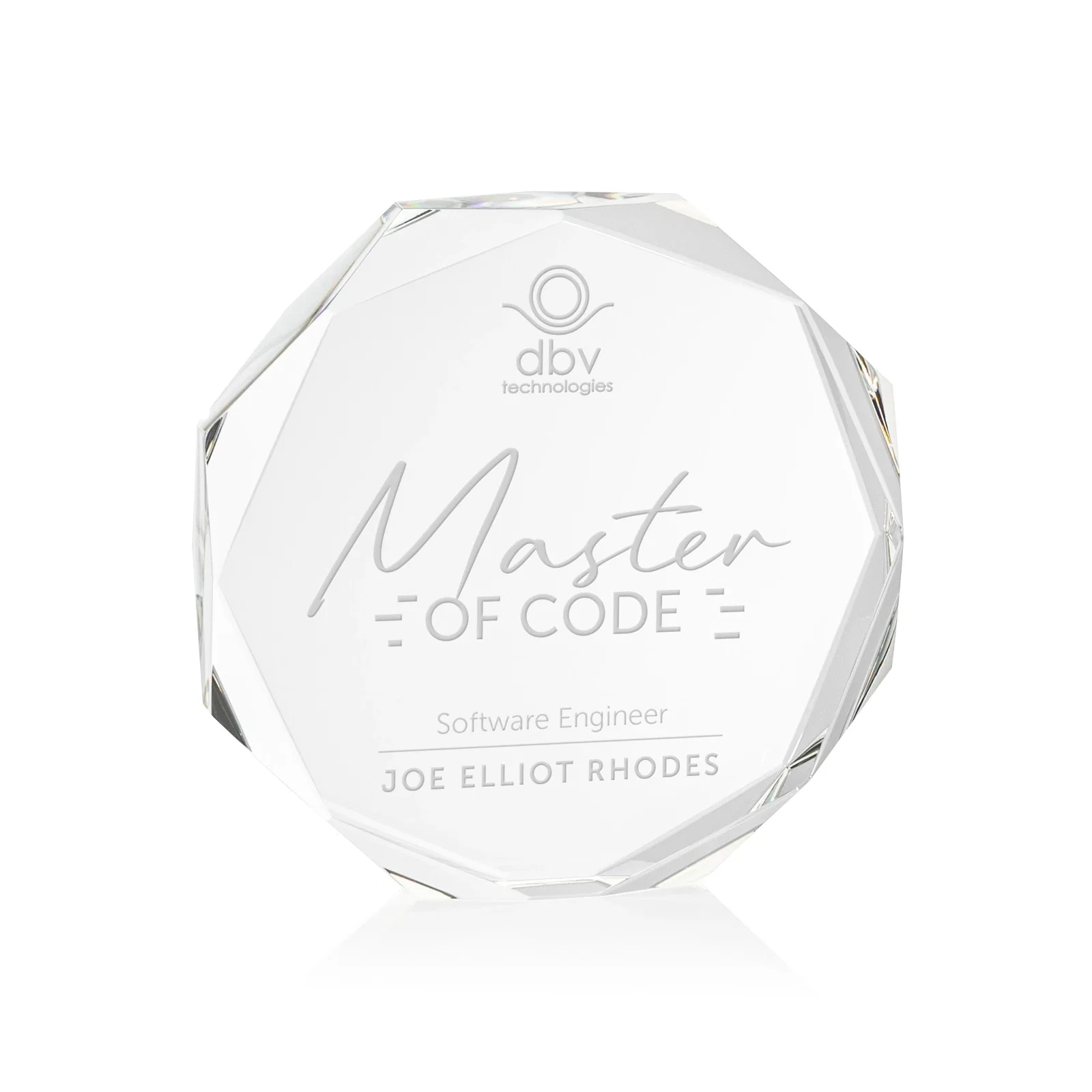 Custom Precision-Cut Optical Crystal Gemstone Award, awards for corporate award ceremonies