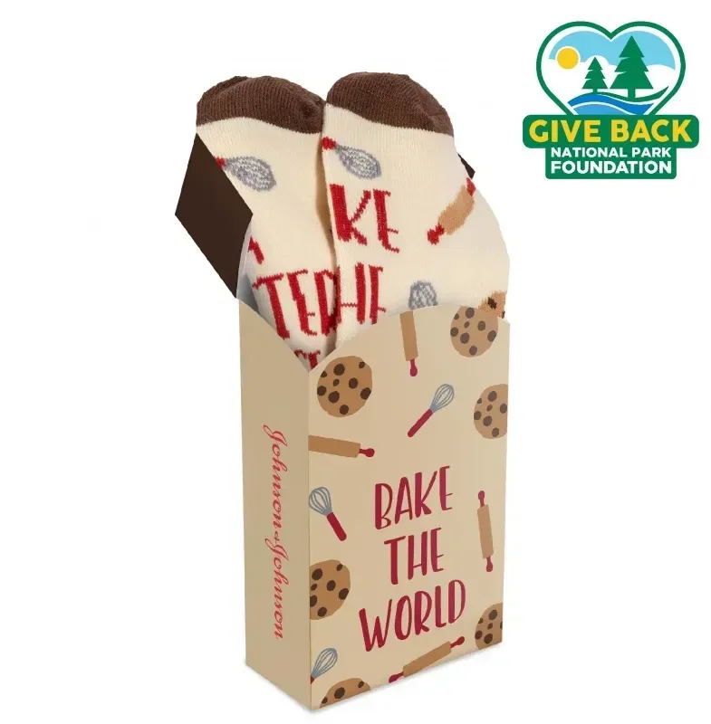 ACE Baking Themed Socks in Custom Flip Top Box — view 2