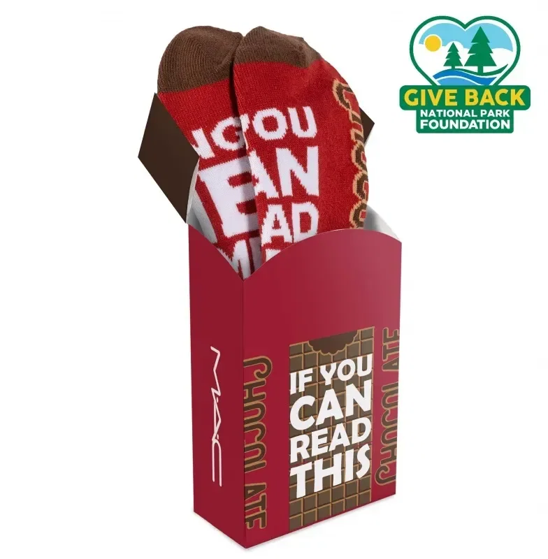 ACE Chocolate Themed Socks in Flip Top Box — view 2