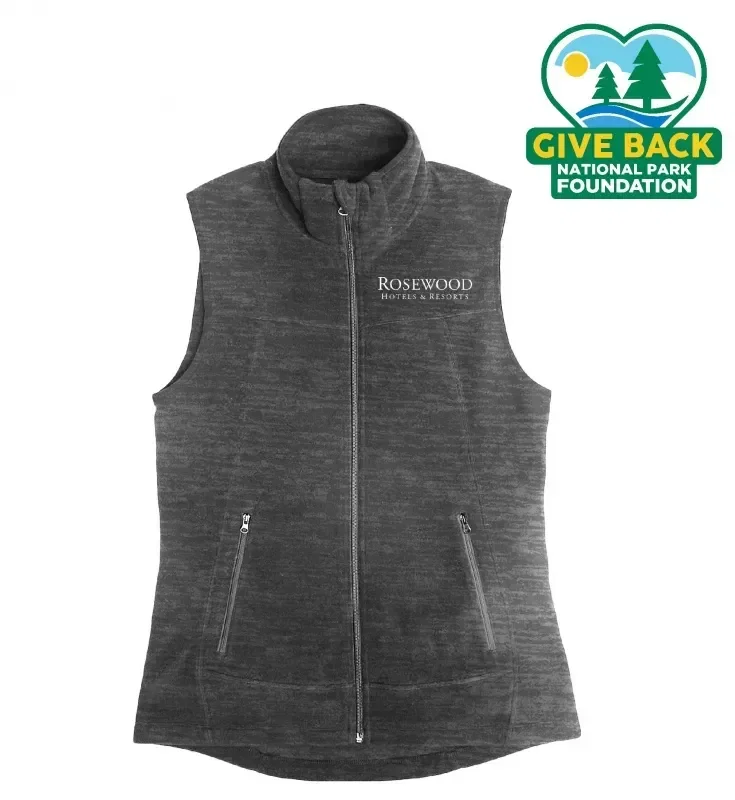 ACE Ladies Full Zip Polar Fleece Vest — view 2