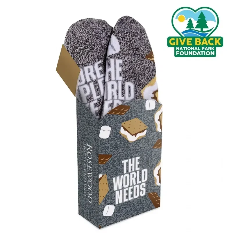 ACE S'mores Themed Socks in Flip Top Box — view 2
