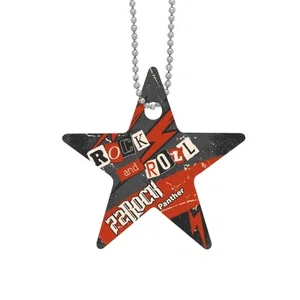 Acrylic Charm With Chain - Star