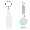 Acrylic Key Tag - Custom Shape 3" in White